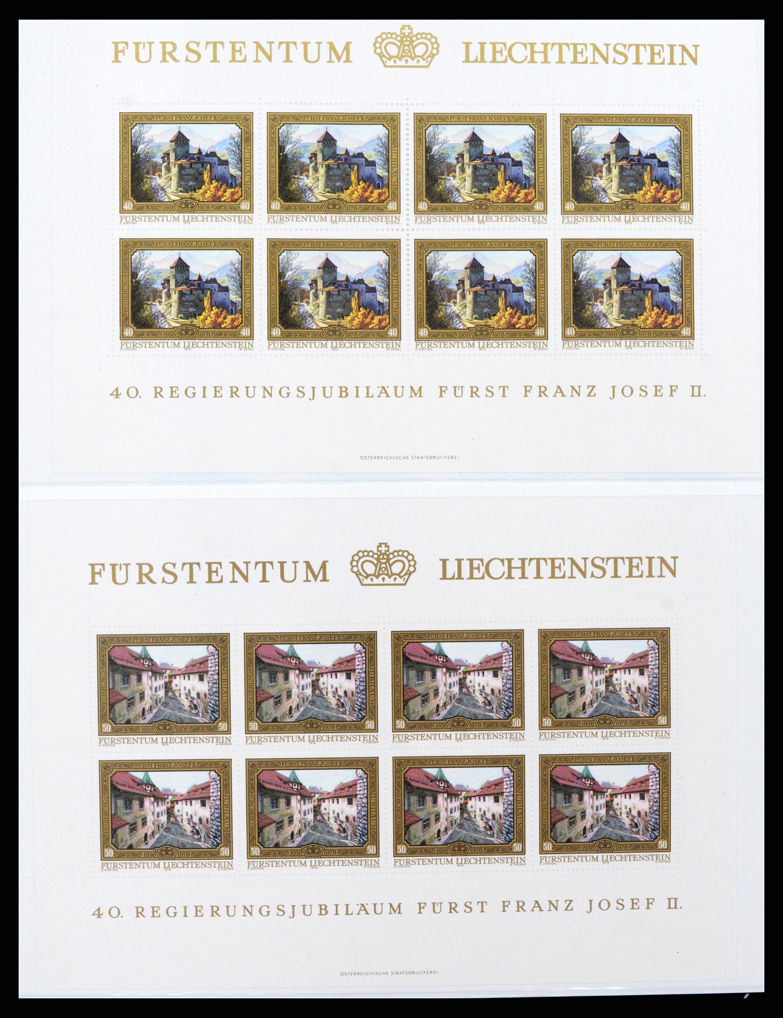 37293 072 - Postzegelverzameling 37293 Liechtenstein 1912-2003.