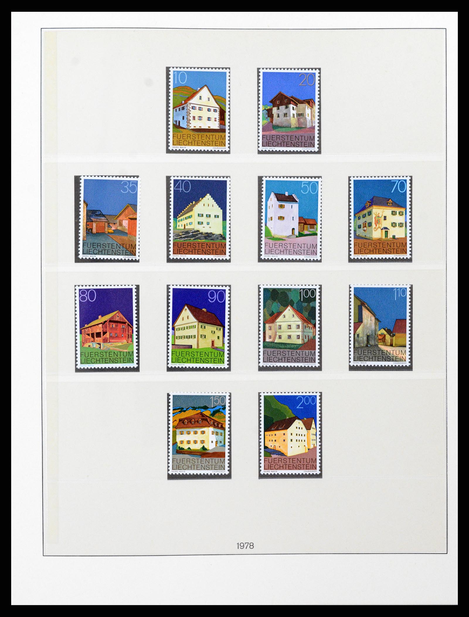 37293 074 - Postzegelverzameling 37293 Liechtenstein 1912-2003.