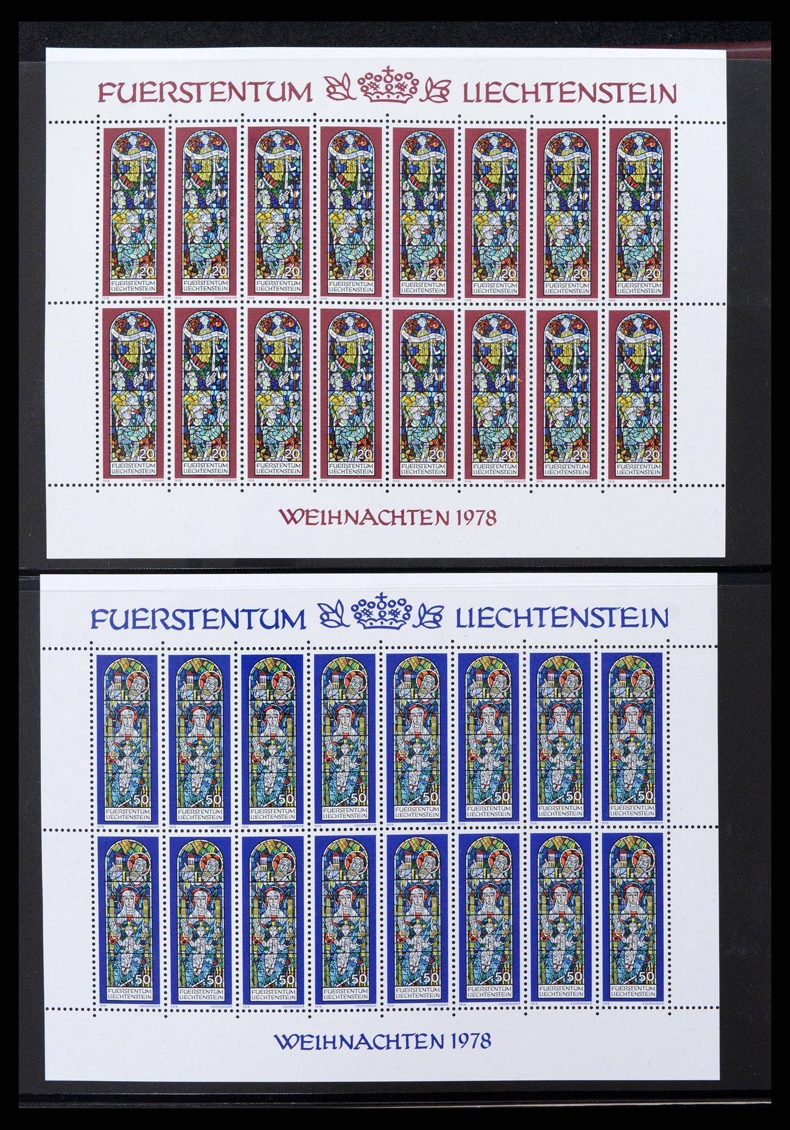 37293 076 - Postzegelverzameling 37293 Liechtenstein 1912-2003.