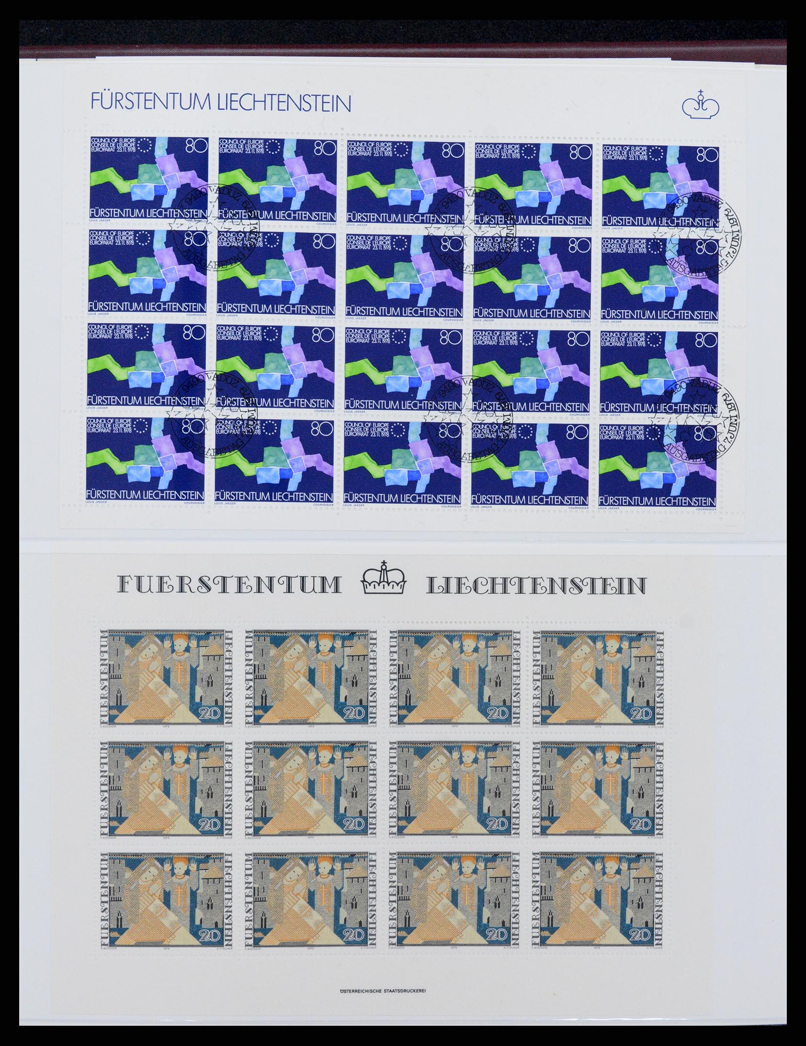 37293 084 - Postzegelverzameling 37293 Liechtenstein 1912-2003.