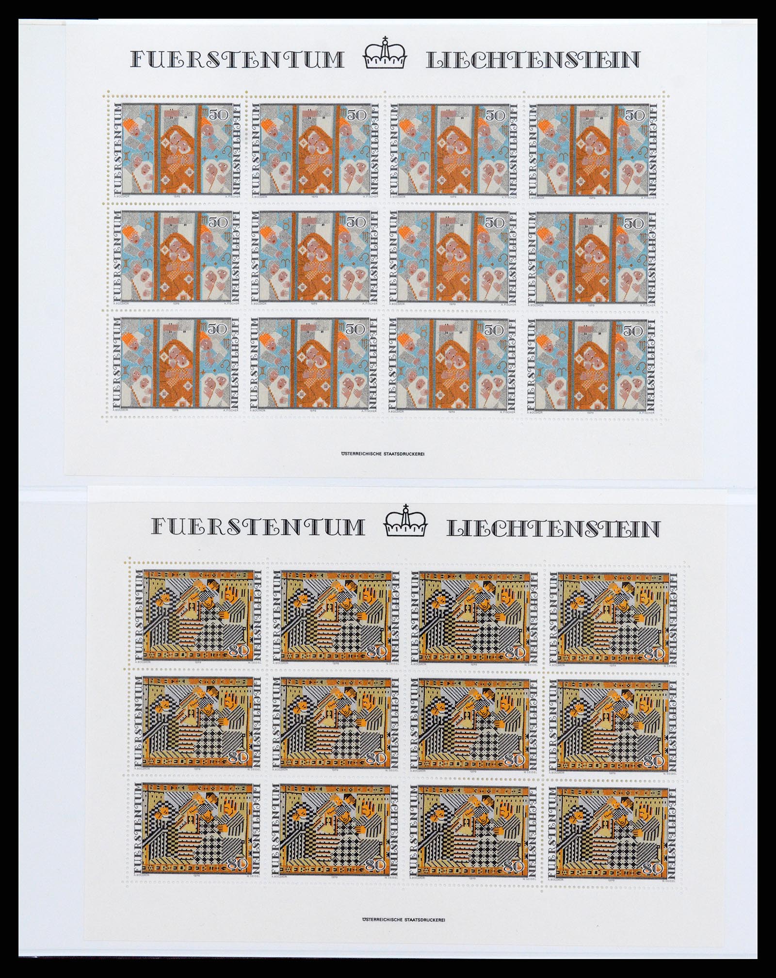 37293 085 - Postzegelverzameling 37293 Liechtenstein 1912-2003.