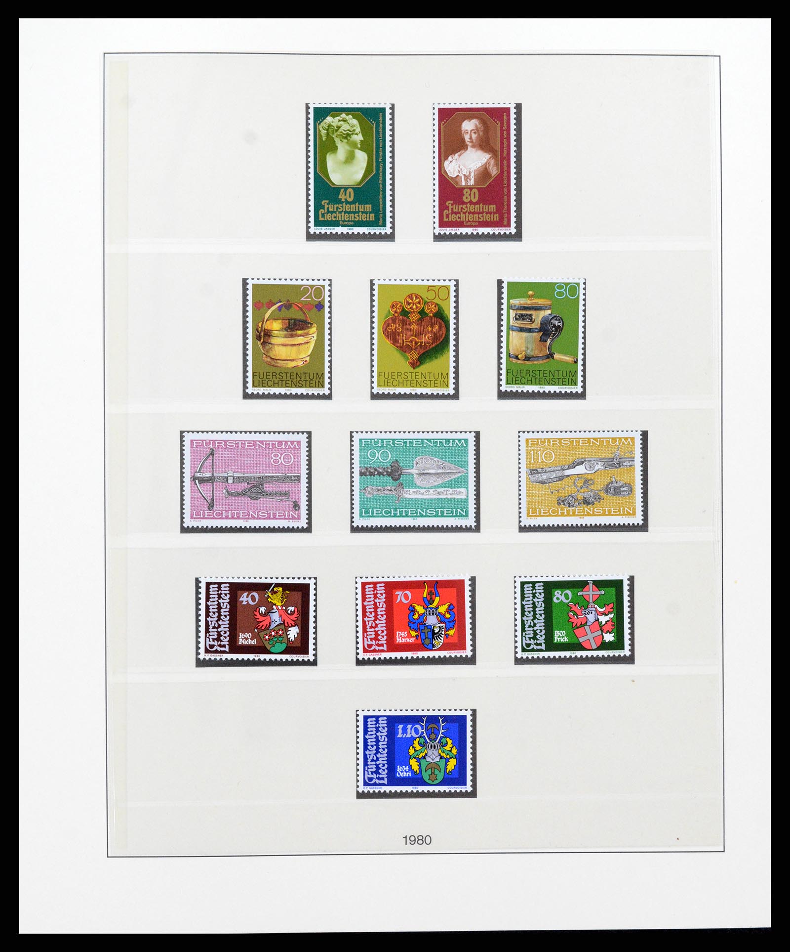37293 089 - Postzegelverzameling 37293 Liechtenstein 1912-2003.
