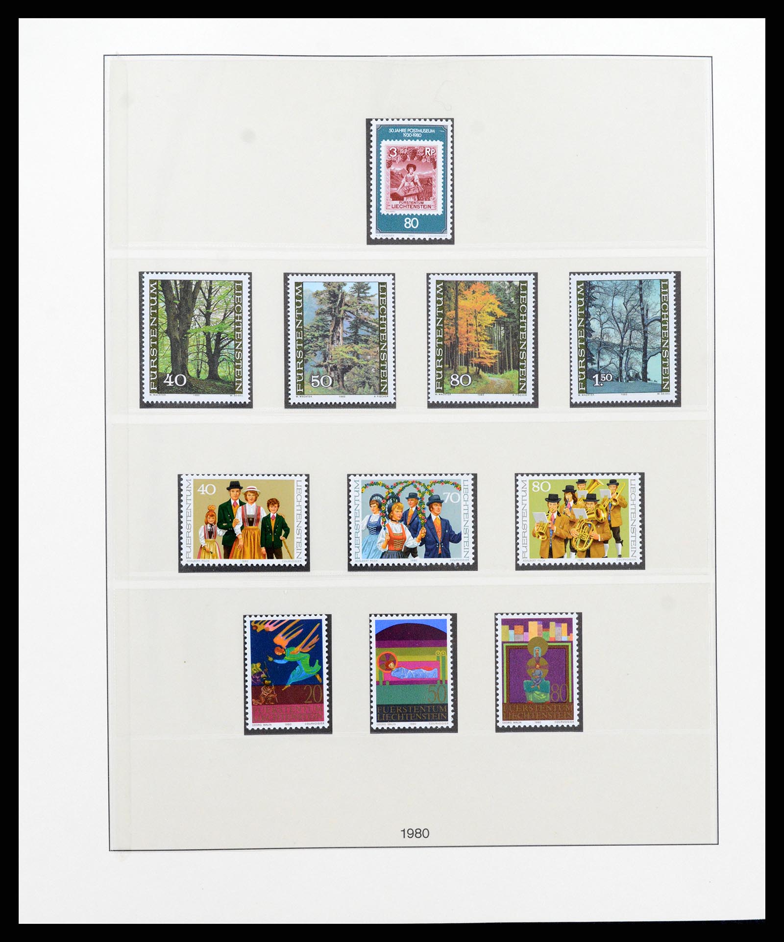 37293 090 - Postzegelverzameling 37293 Liechtenstein 1912-2003.