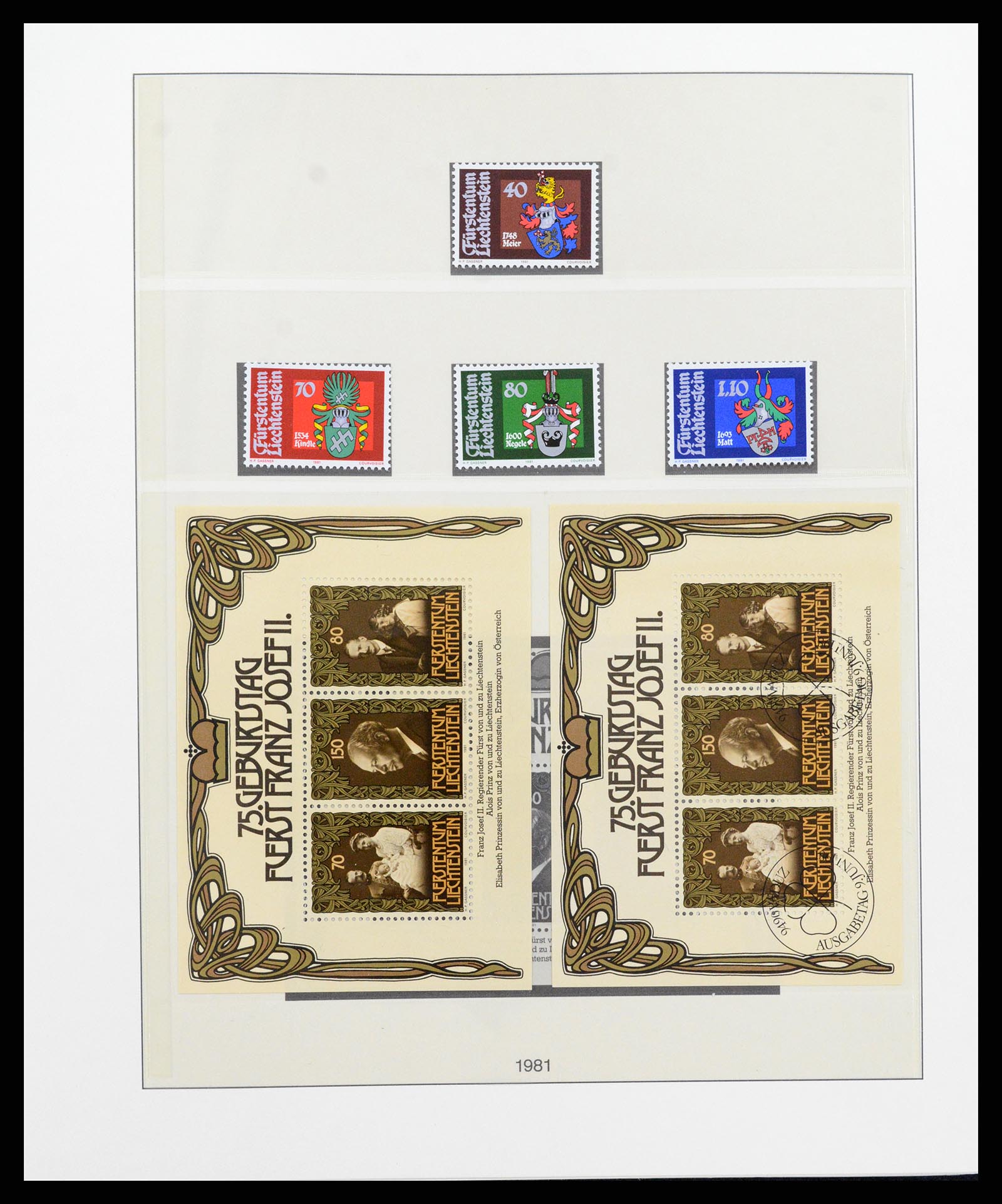 37293 091 - Postzegelverzameling 37293 Liechtenstein 1912-2003.
