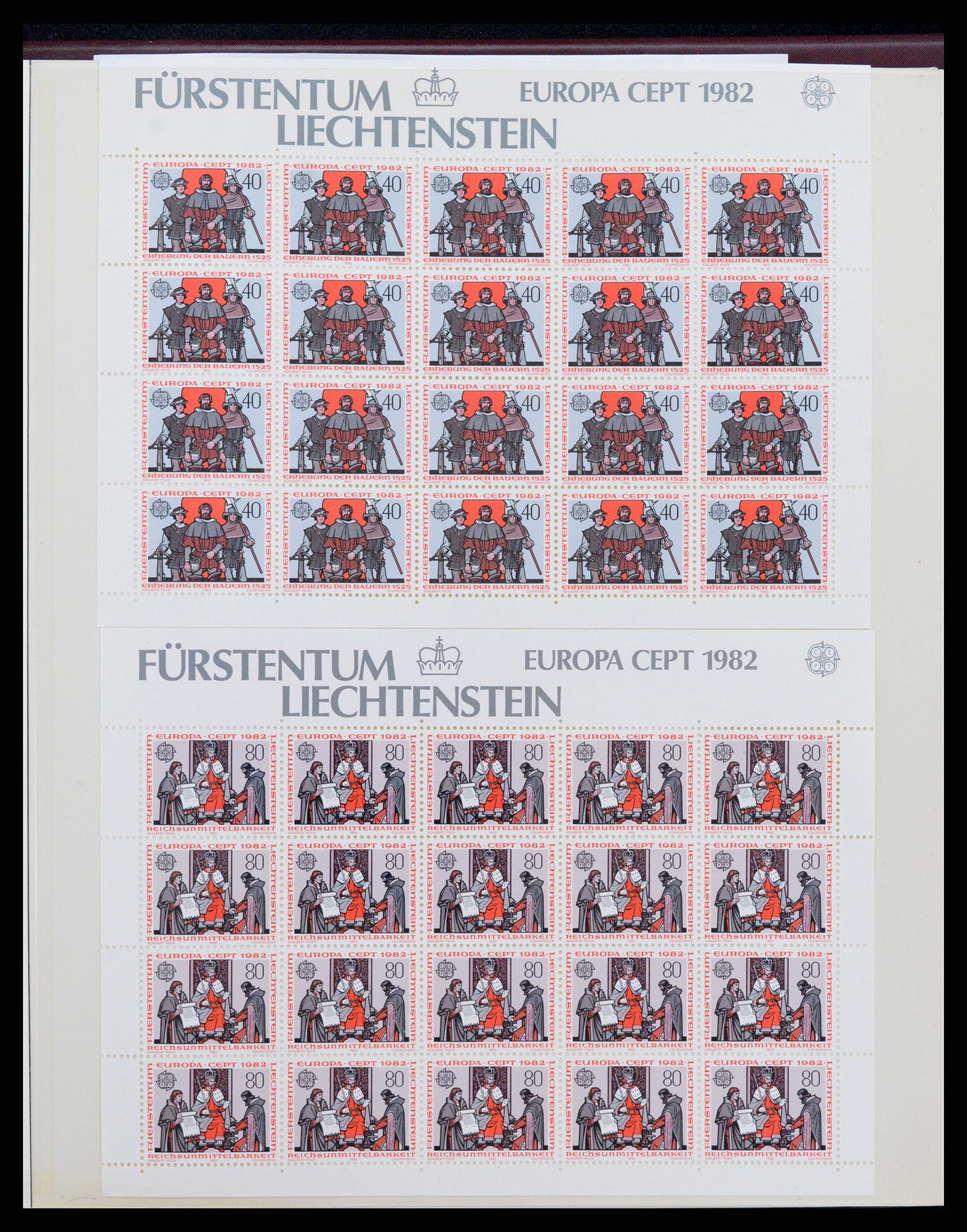 37293 095 - Postzegelverzameling 37293 Liechtenstein 1912-2003.