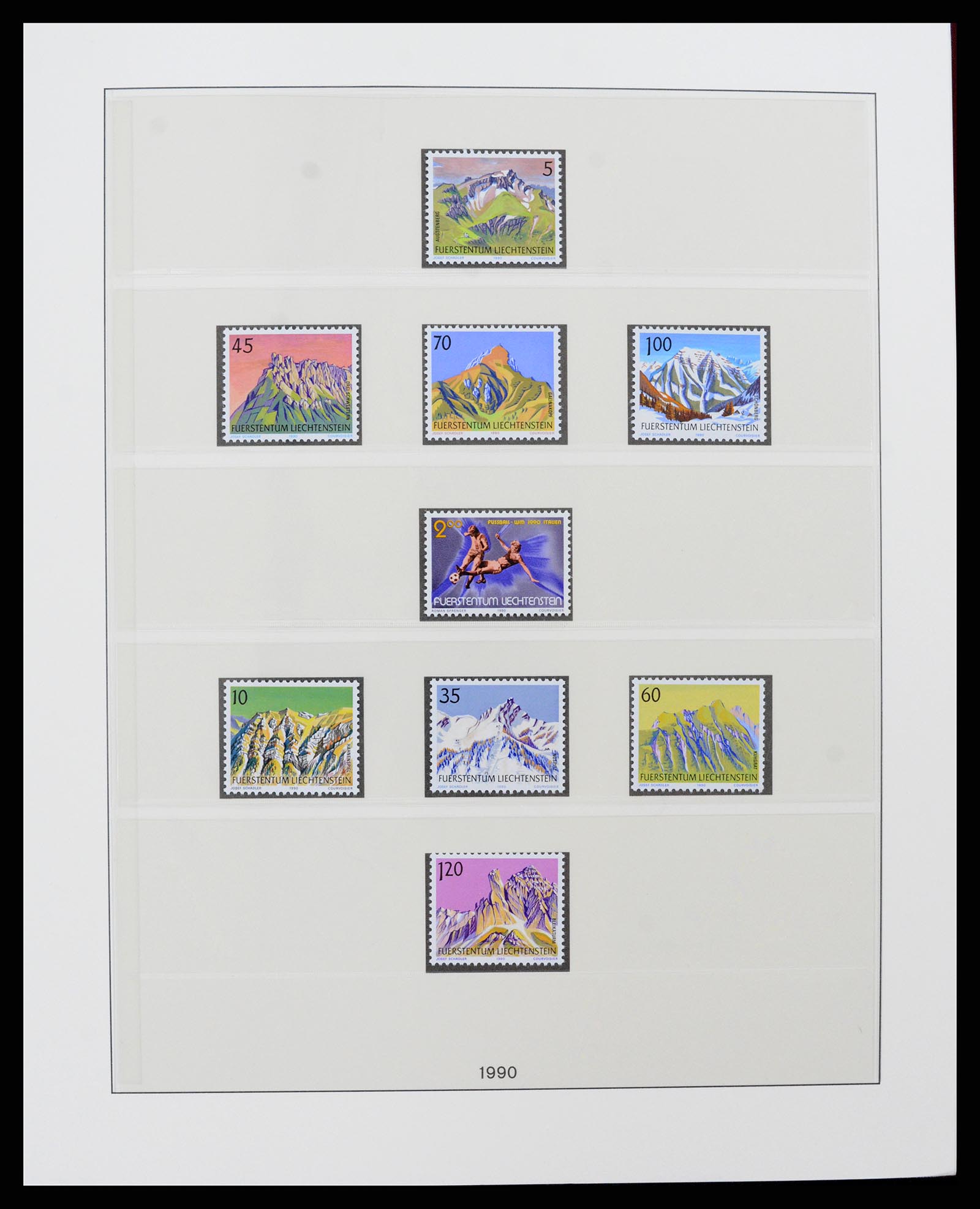 37293 124 - Postzegelverzameling 37293 Liechtenstein 1912-2003.