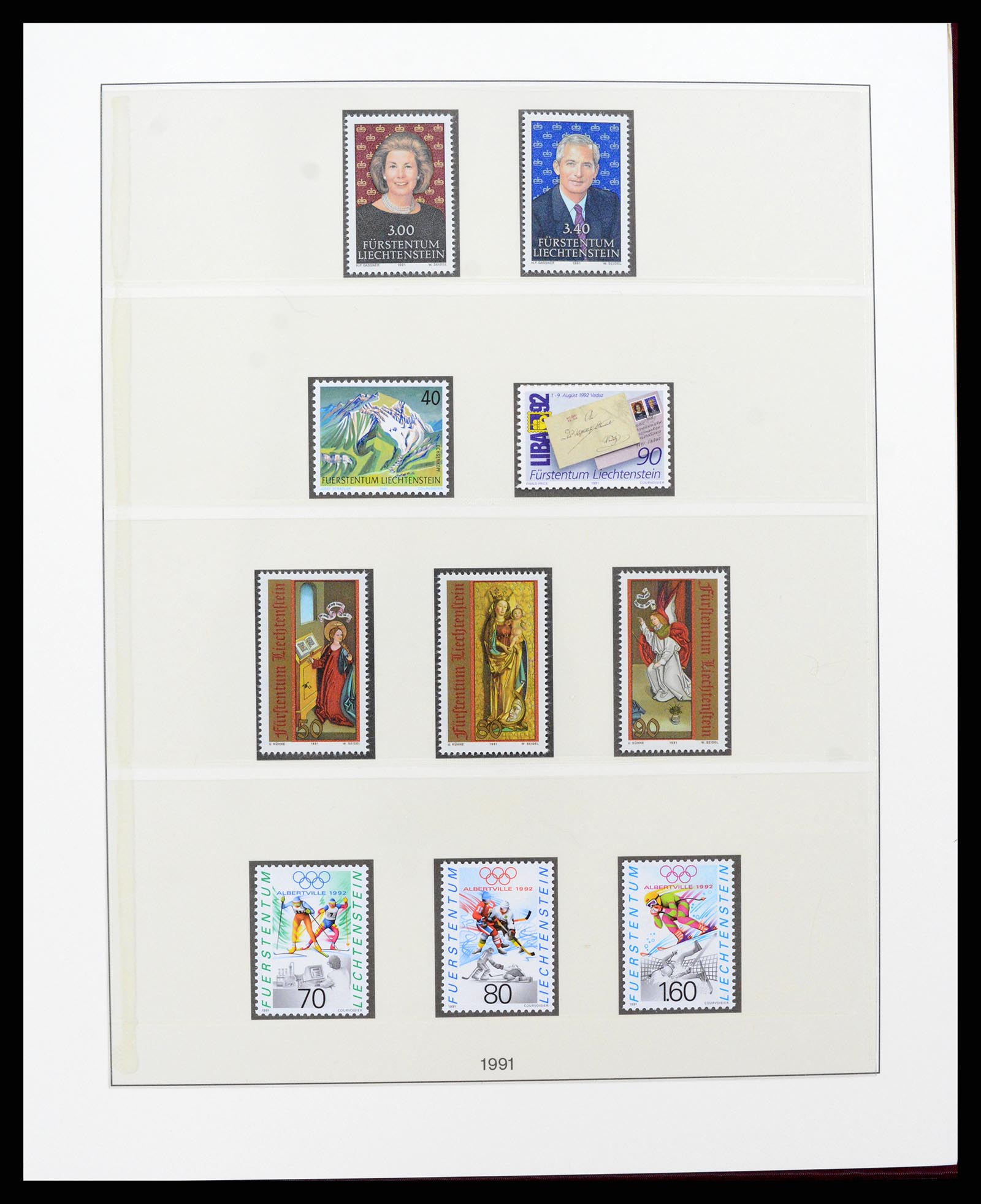 37293 127 - Stamp collection 37293 Liechtenstein 1912-2003.
