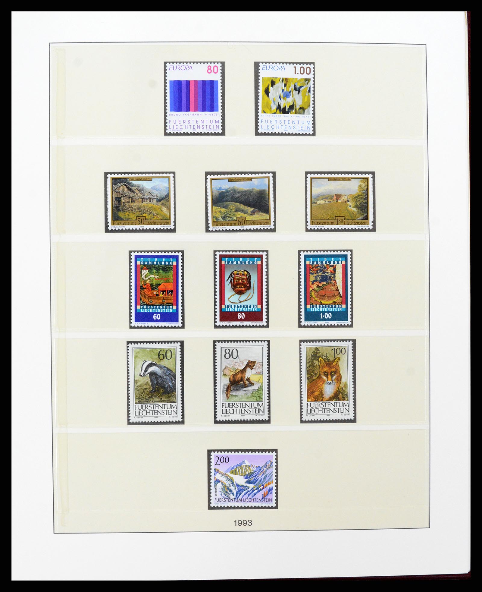 37293 131 - Postzegelverzameling 37293 Liechtenstein 1912-2003.