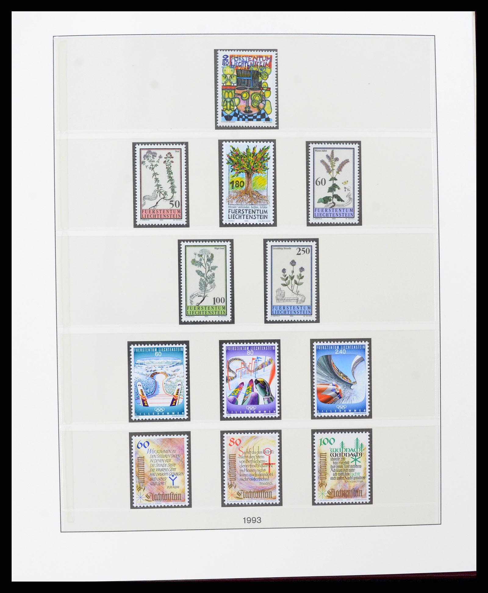 37293 134 - Postzegelverzameling 37293 Liechtenstein 1912-2003.