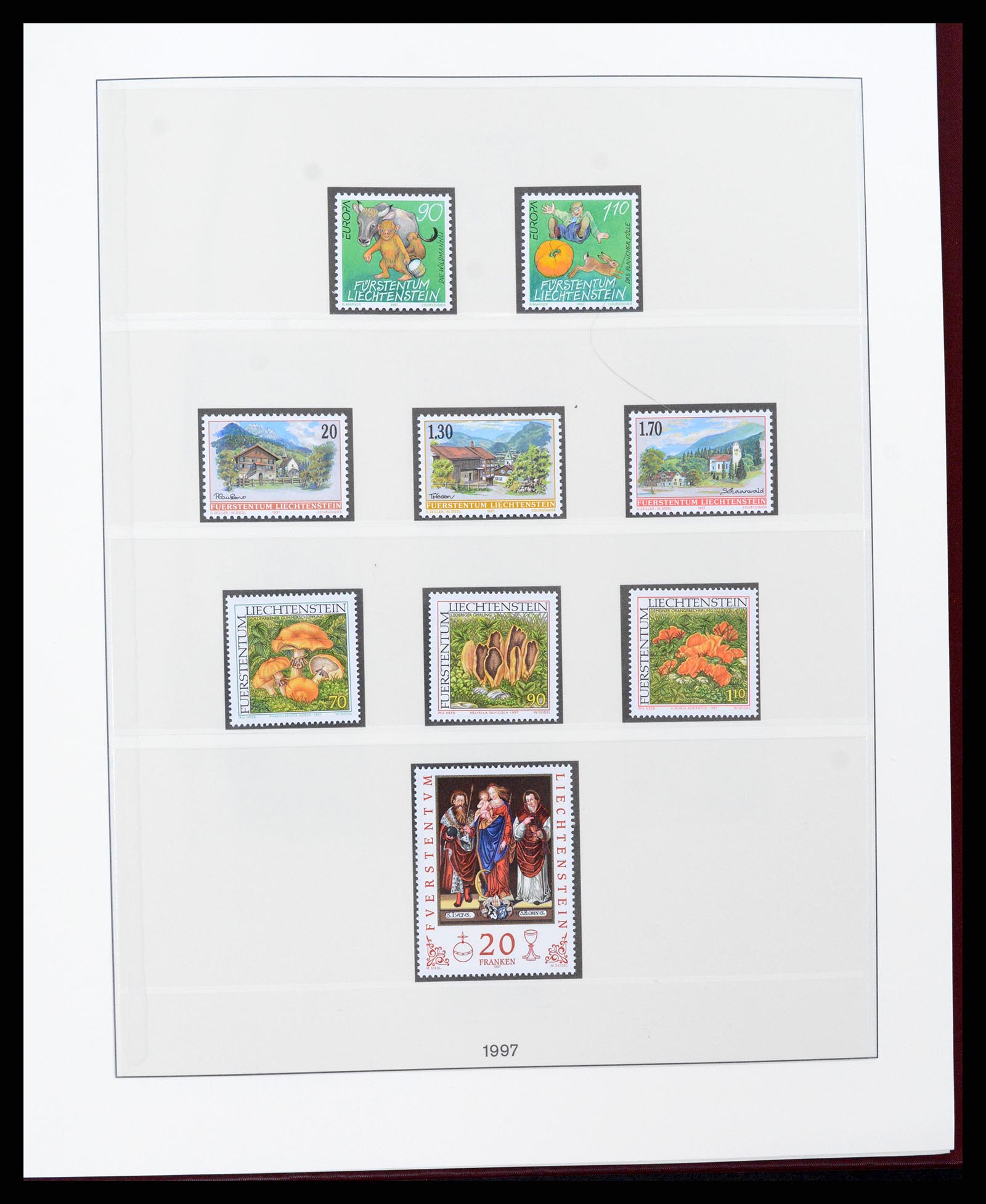37293 143 - Postzegelverzameling 37293 Liechtenstein 1912-2003.