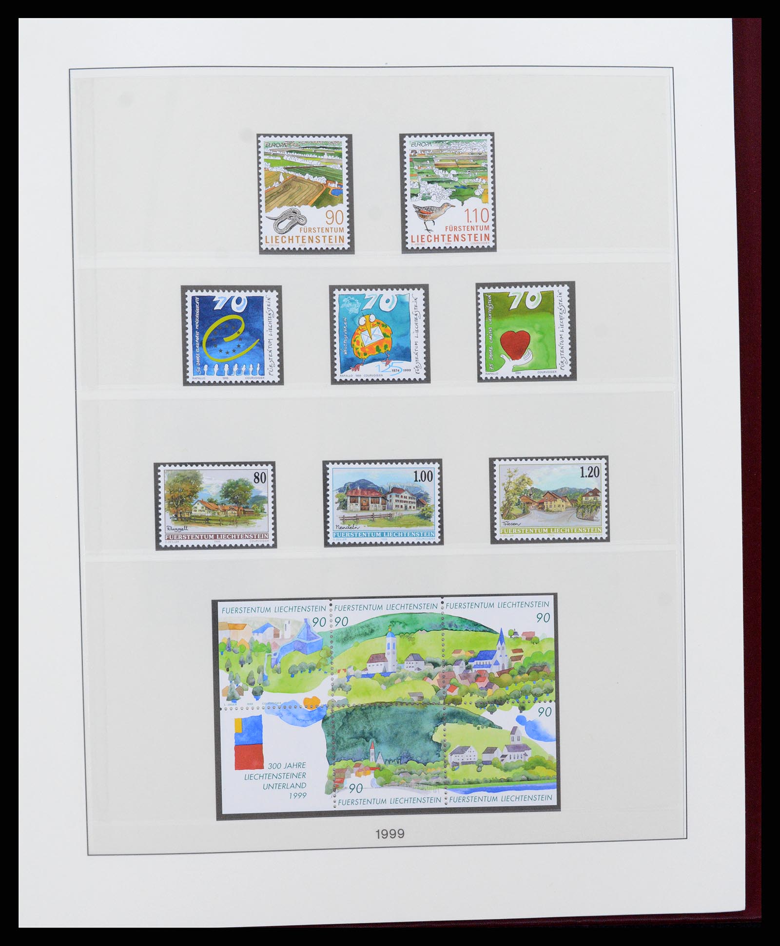 37293 147 - Postzegelverzameling 37293 Liechtenstein 1912-2003.