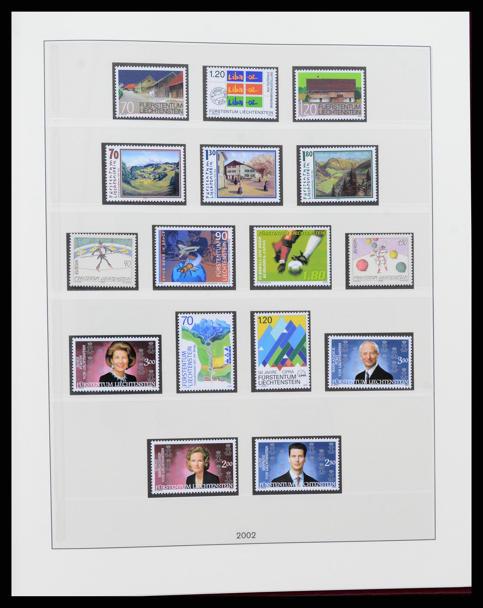 37293 156 - Postzegelverzameling 37293 Liechtenstein 1912-2003.