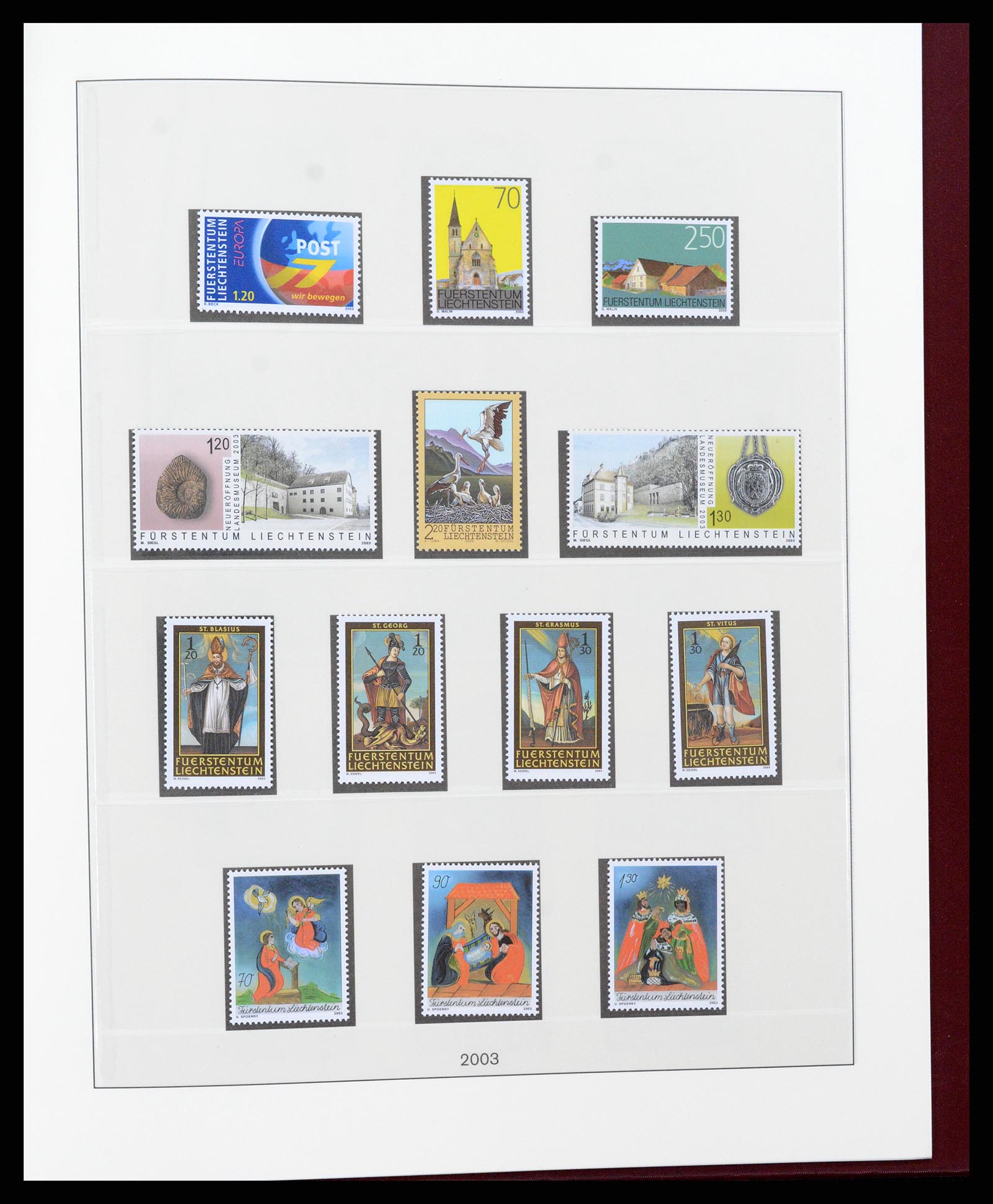 37293 158 - Stamp collection 37293 Liechtenstein 1912-2003.