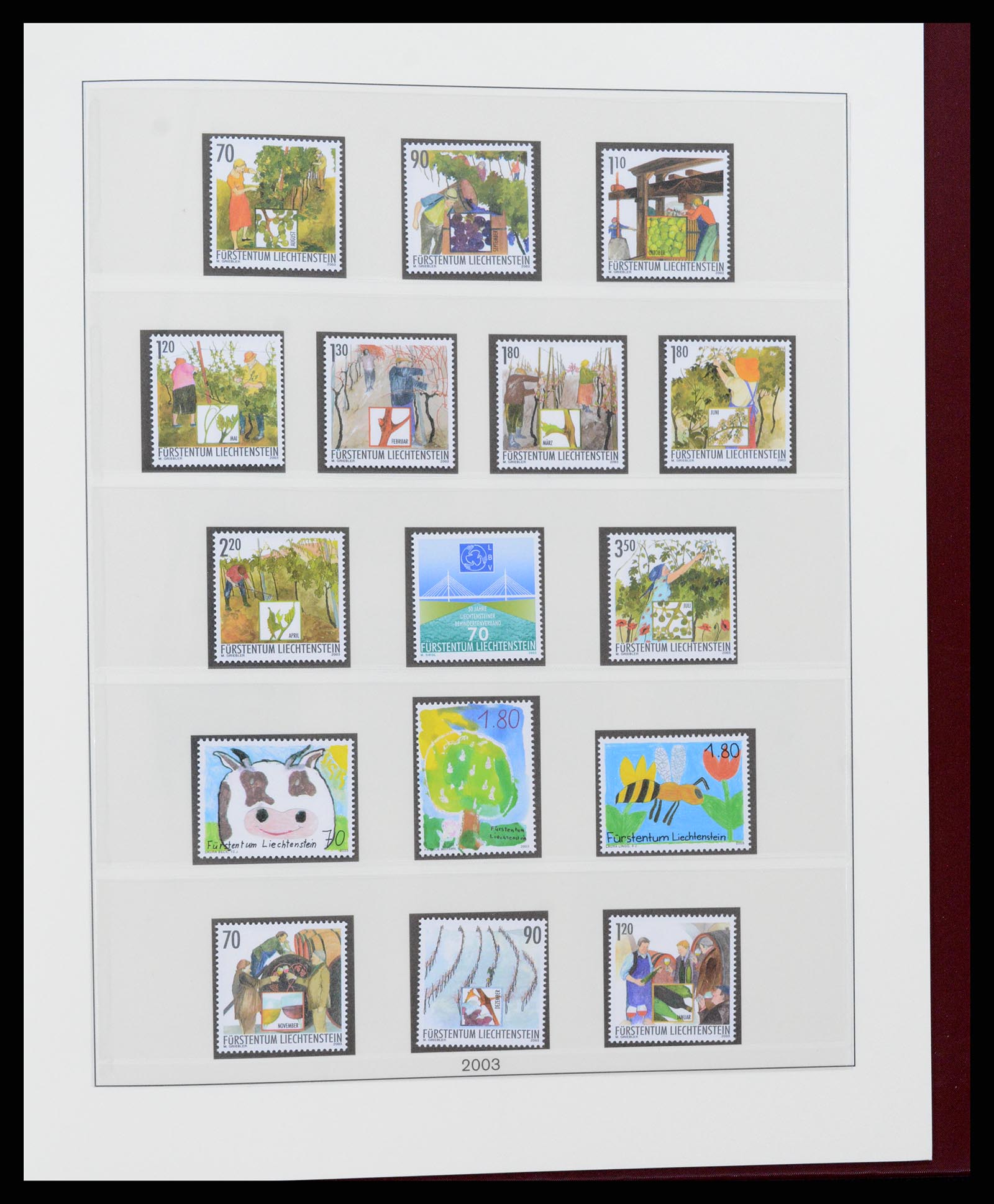 37293 159 - Postzegelverzameling 37293 Liechtenstein 1912-2003.