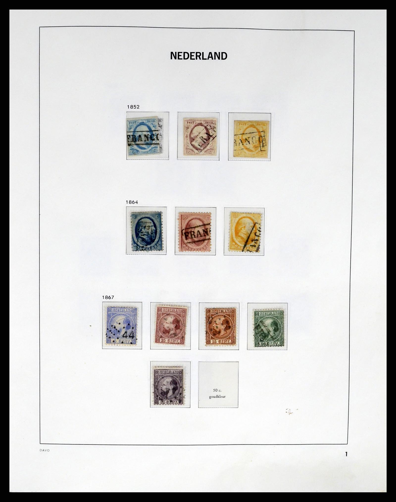 37294 001 - Postzegelverzameling 37294 Nederland 1852-2001.