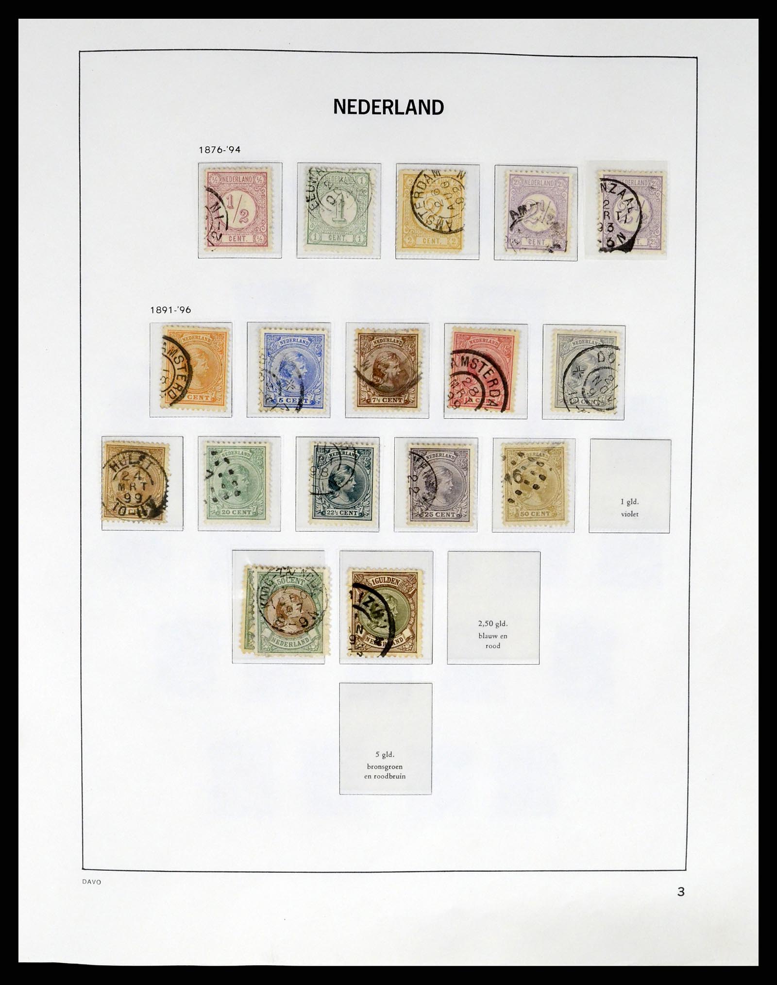37294 003 - Postzegelverzameling 37294 Nederland 1852-2001.