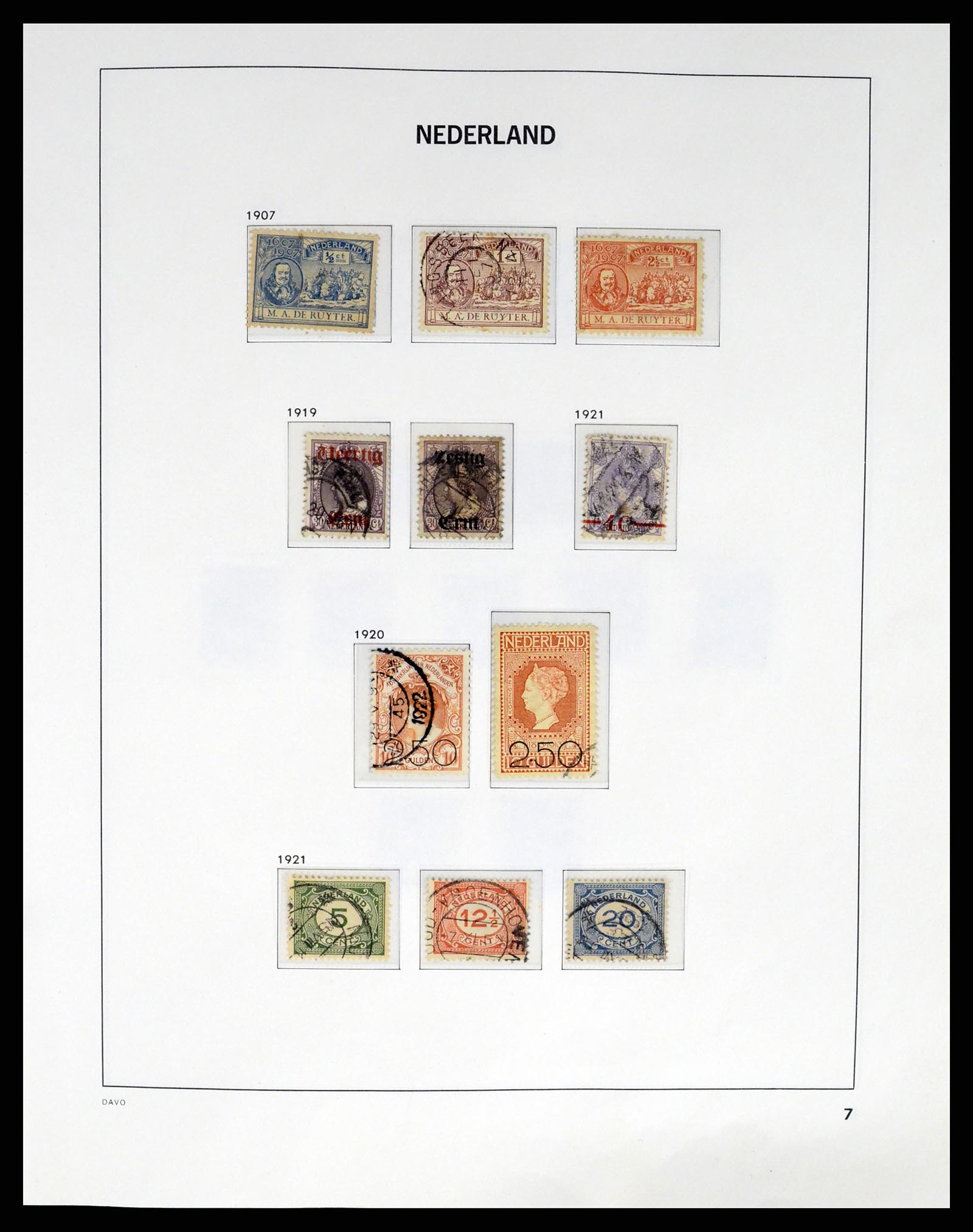 37294 007 - Postzegelverzameling 37294 Nederland 1852-2001.