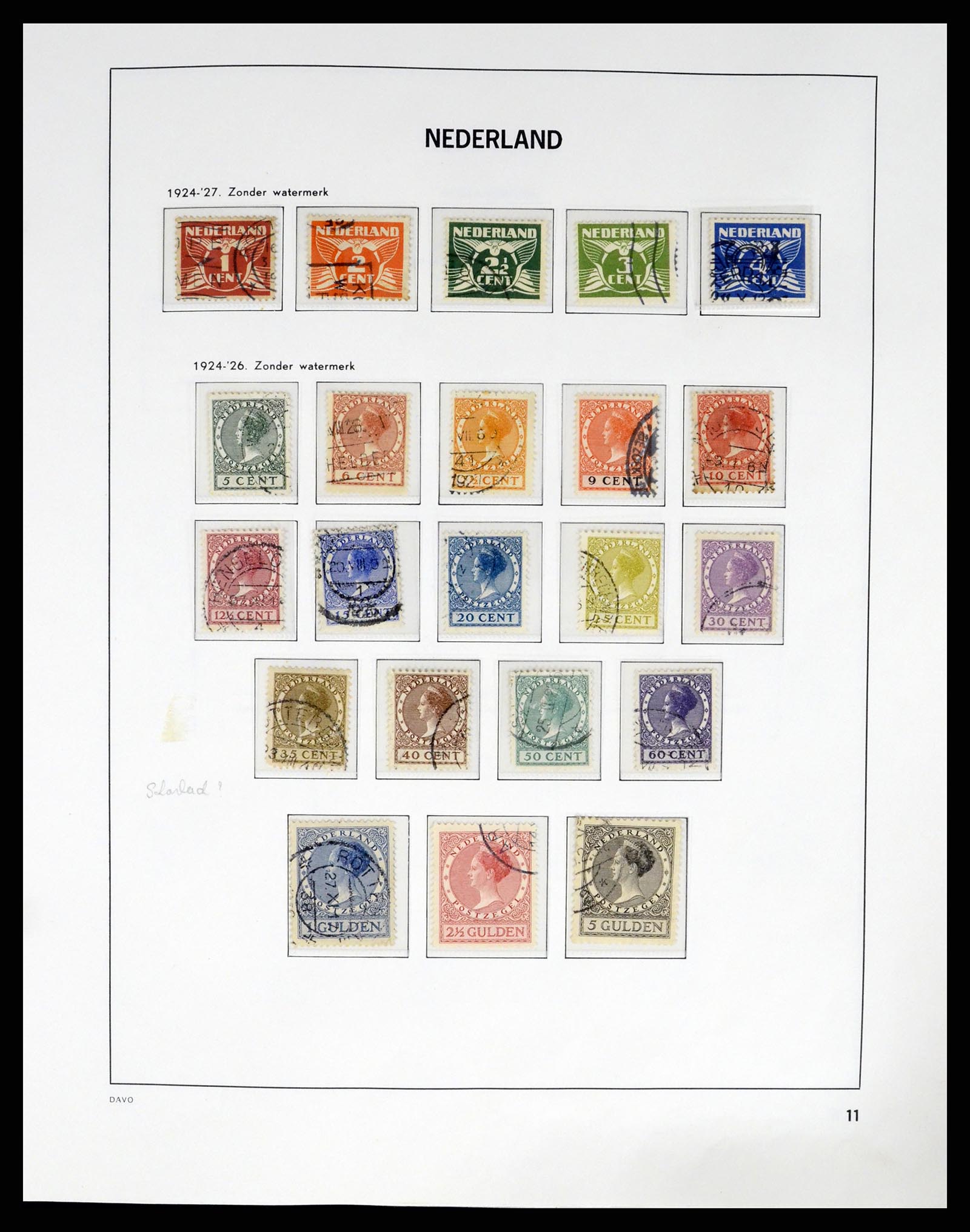 37294 011 - Postzegelverzameling 37294 Nederland 1852-2001.