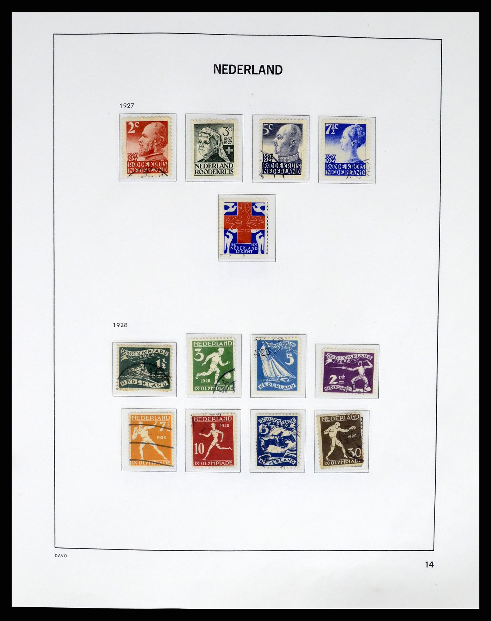 37294 014 - Postzegelverzameling 37294 Nederland 1852-2001.