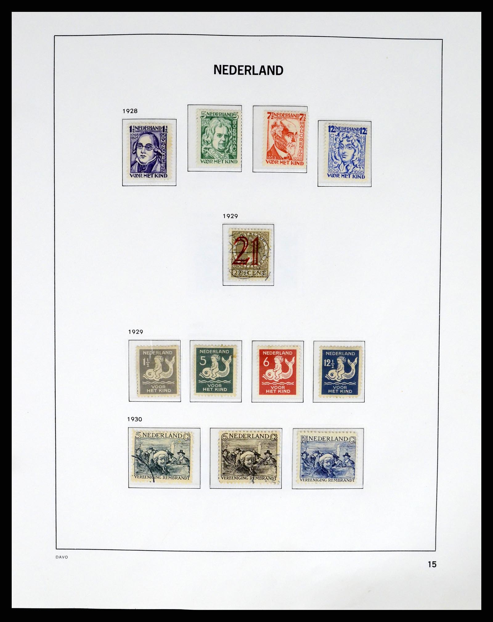 37294 015 - Postzegelverzameling 37294 Nederland 1852-2001.