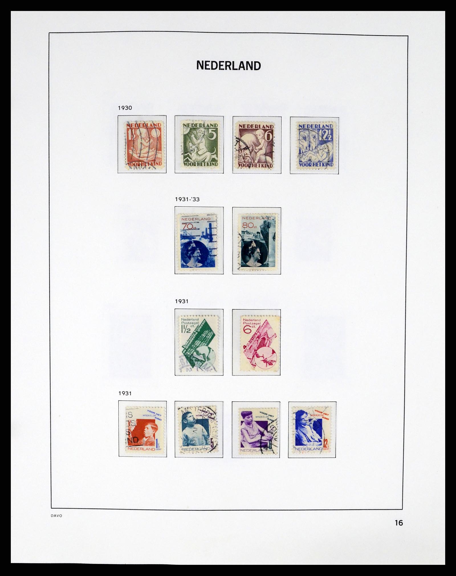 37294 016 - Postzegelverzameling 37294 Nederland 1852-2001.