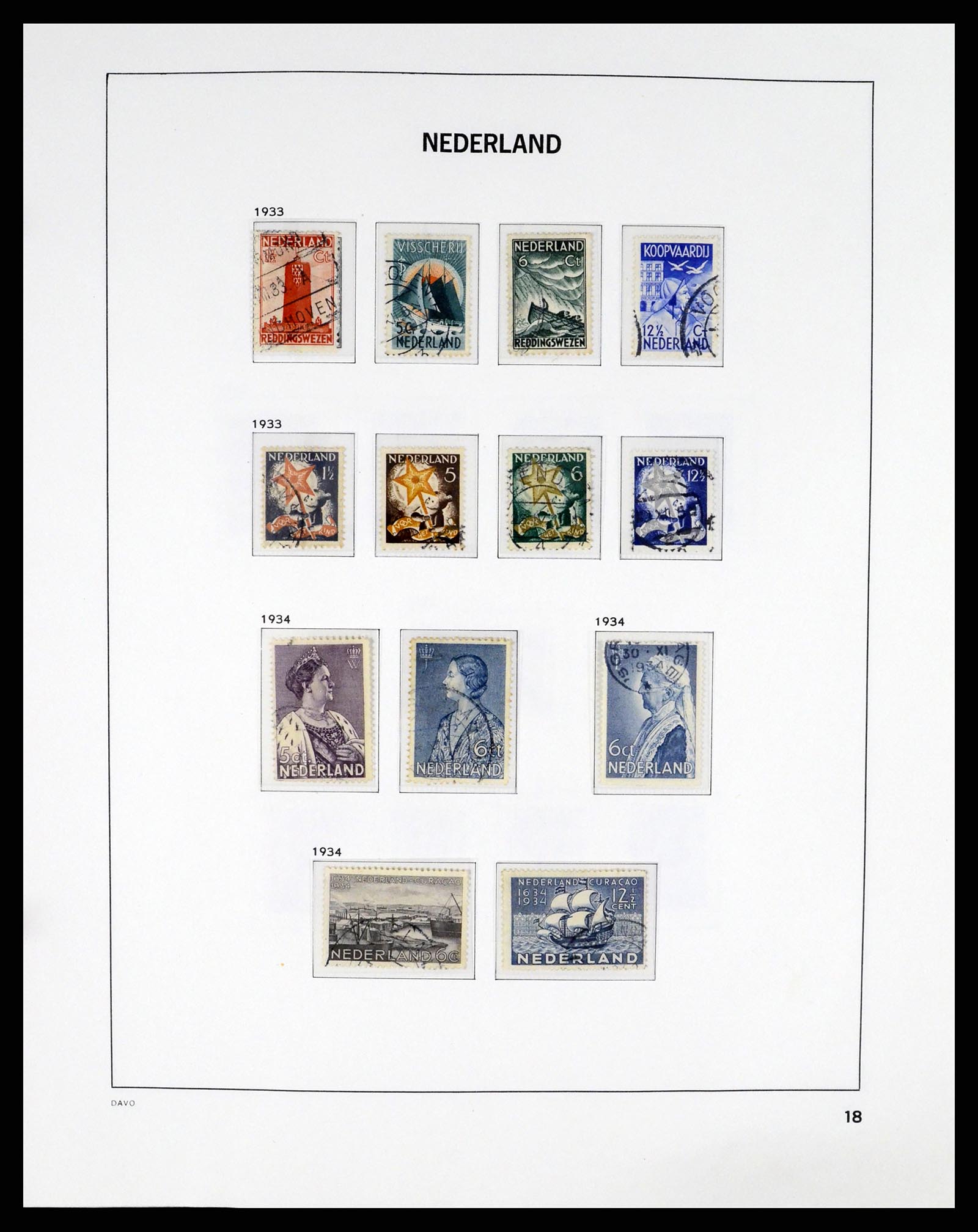 37294 018 - Postzegelverzameling 37294 Nederland 1852-2001.
