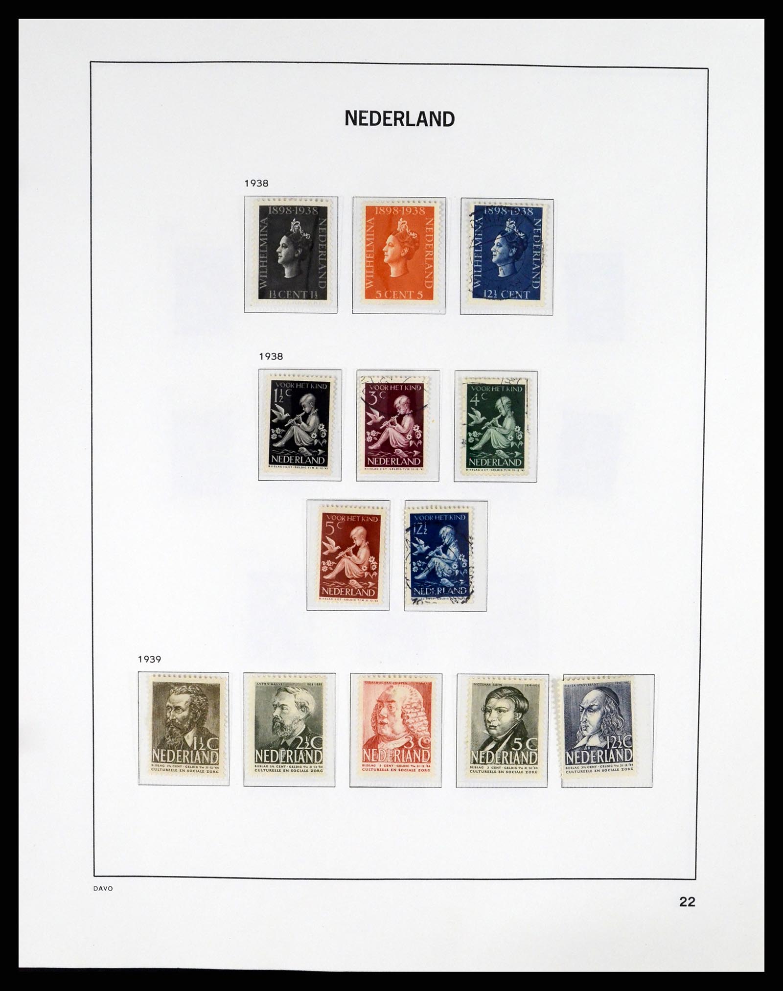37294 022 - Postzegelverzameling 37294 Nederland 1852-2001.