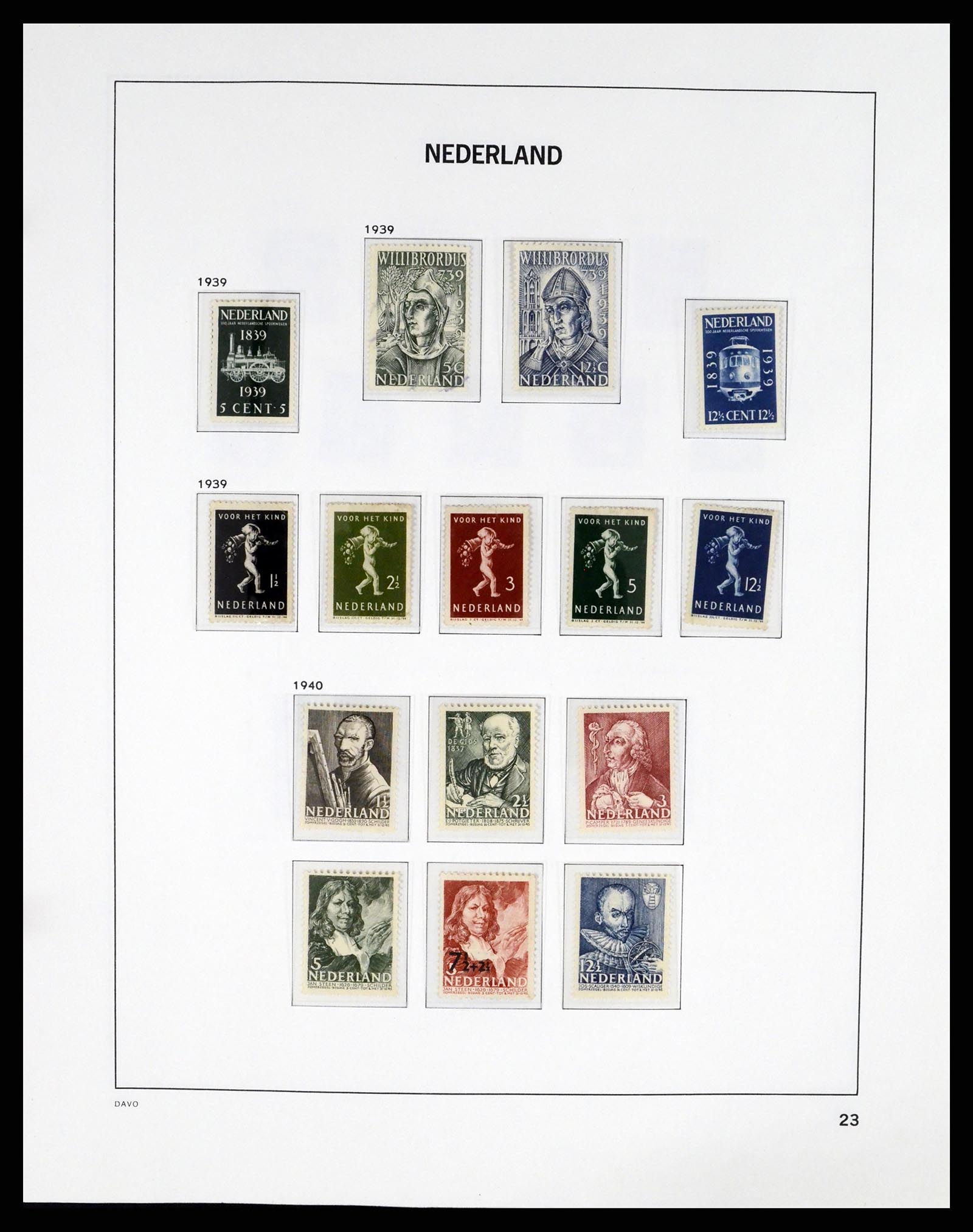 37294 023 - Postzegelverzameling 37294 Nederland 1852-2001.