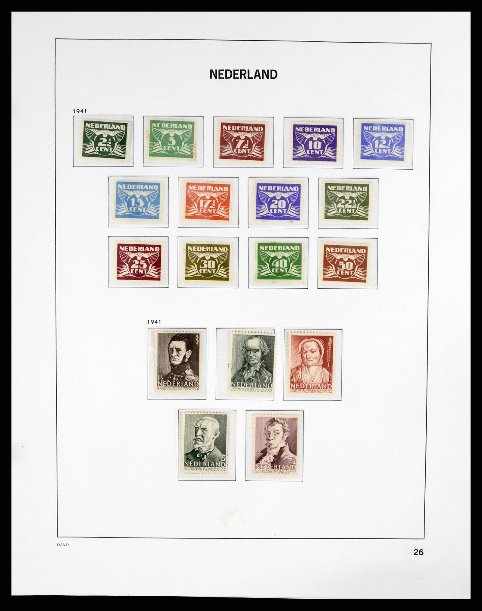 37294 026 - Postzegelverzameling 37294 Nederland 1852-2001.