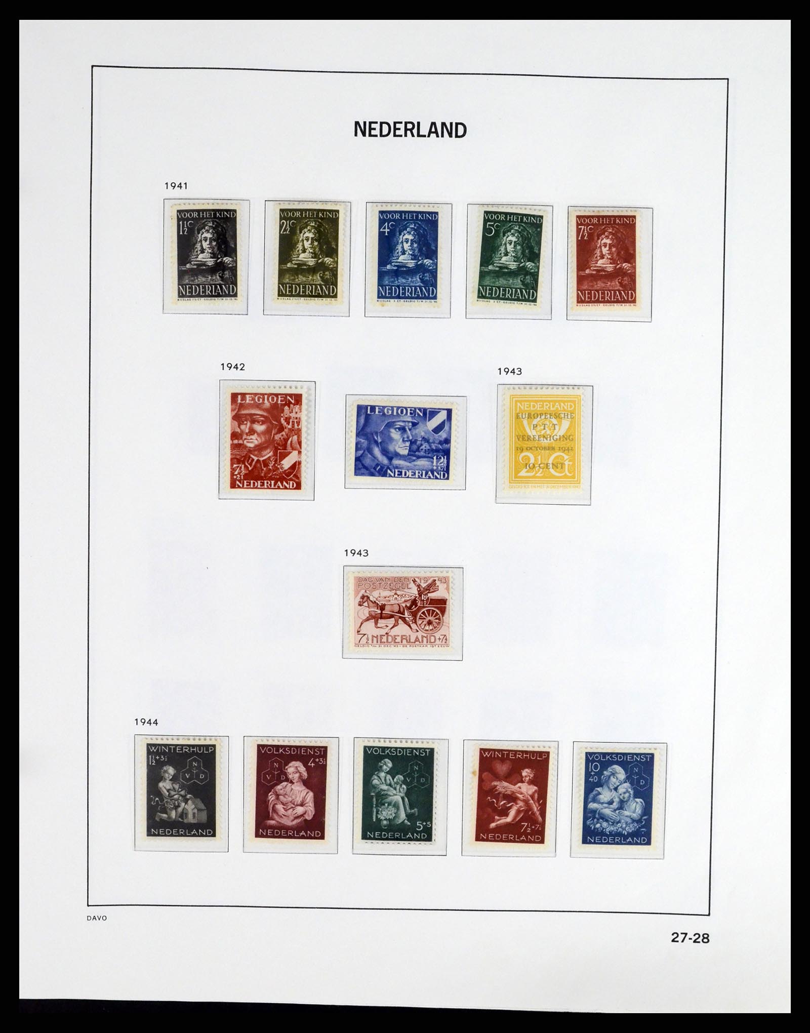 37294 027 - Postzegelverzameling 37294 Nederland 1852-2001.