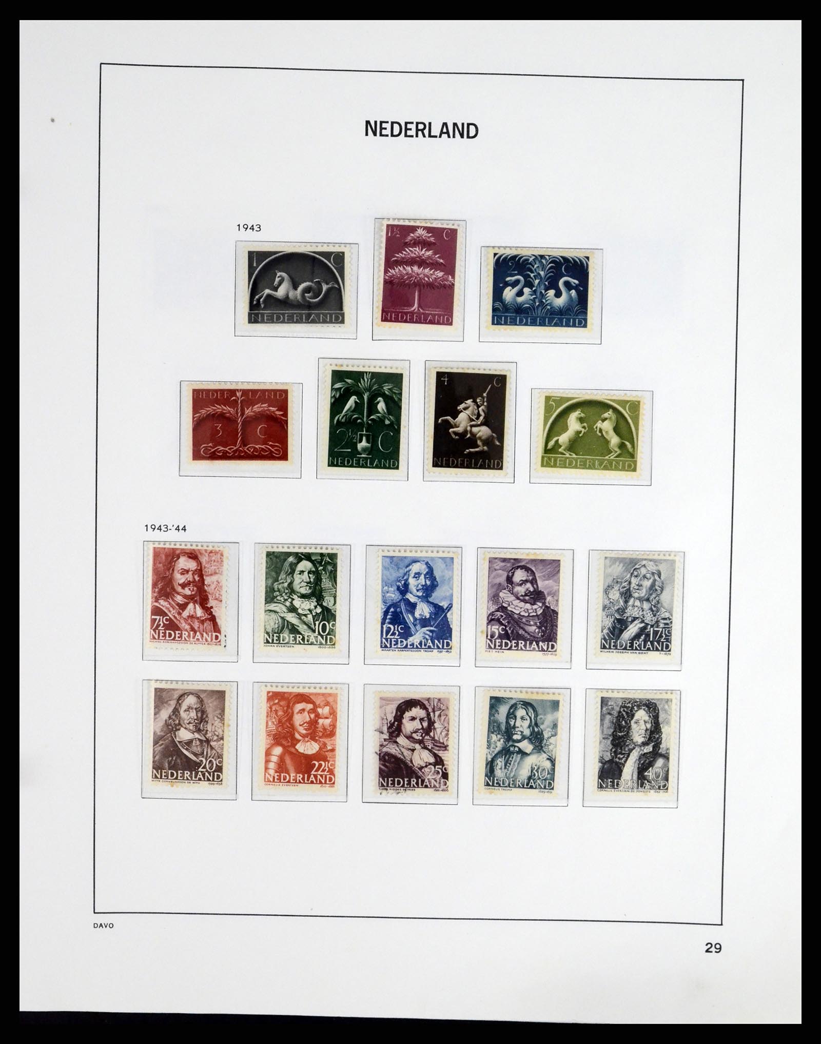 37294 028 - Postzegelverzameling 37294 Nederland 1852-2001.