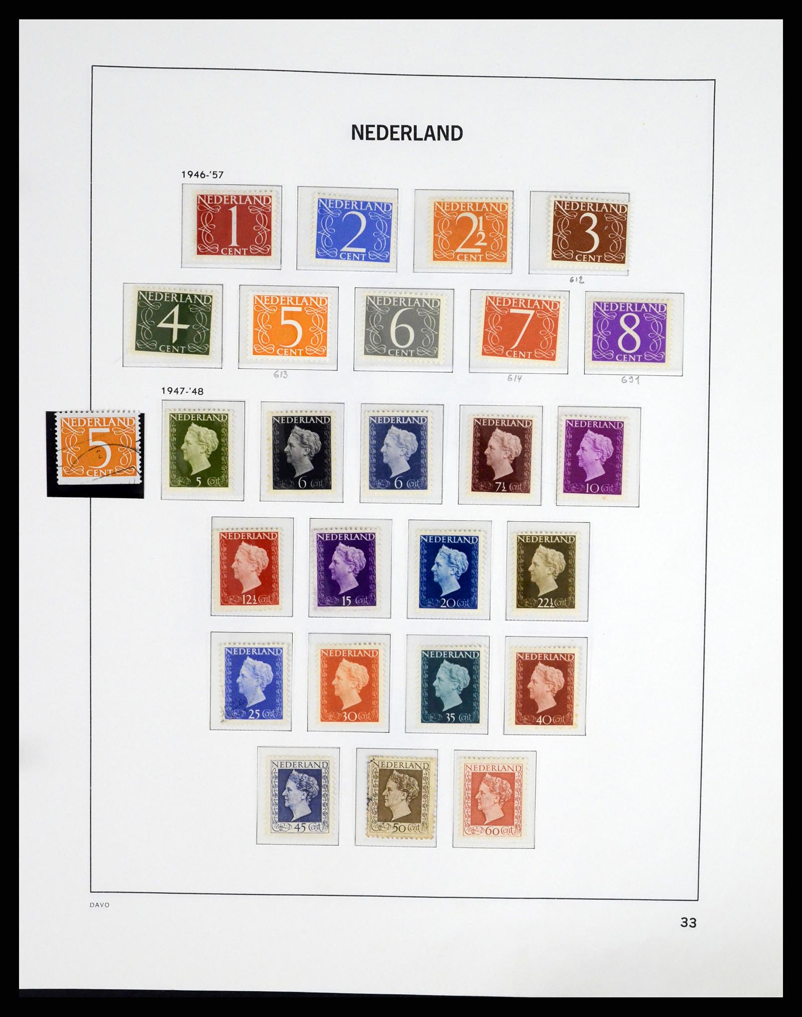 37294 032 - Postzegelverzameling 37294 Nederland 1852-2001.