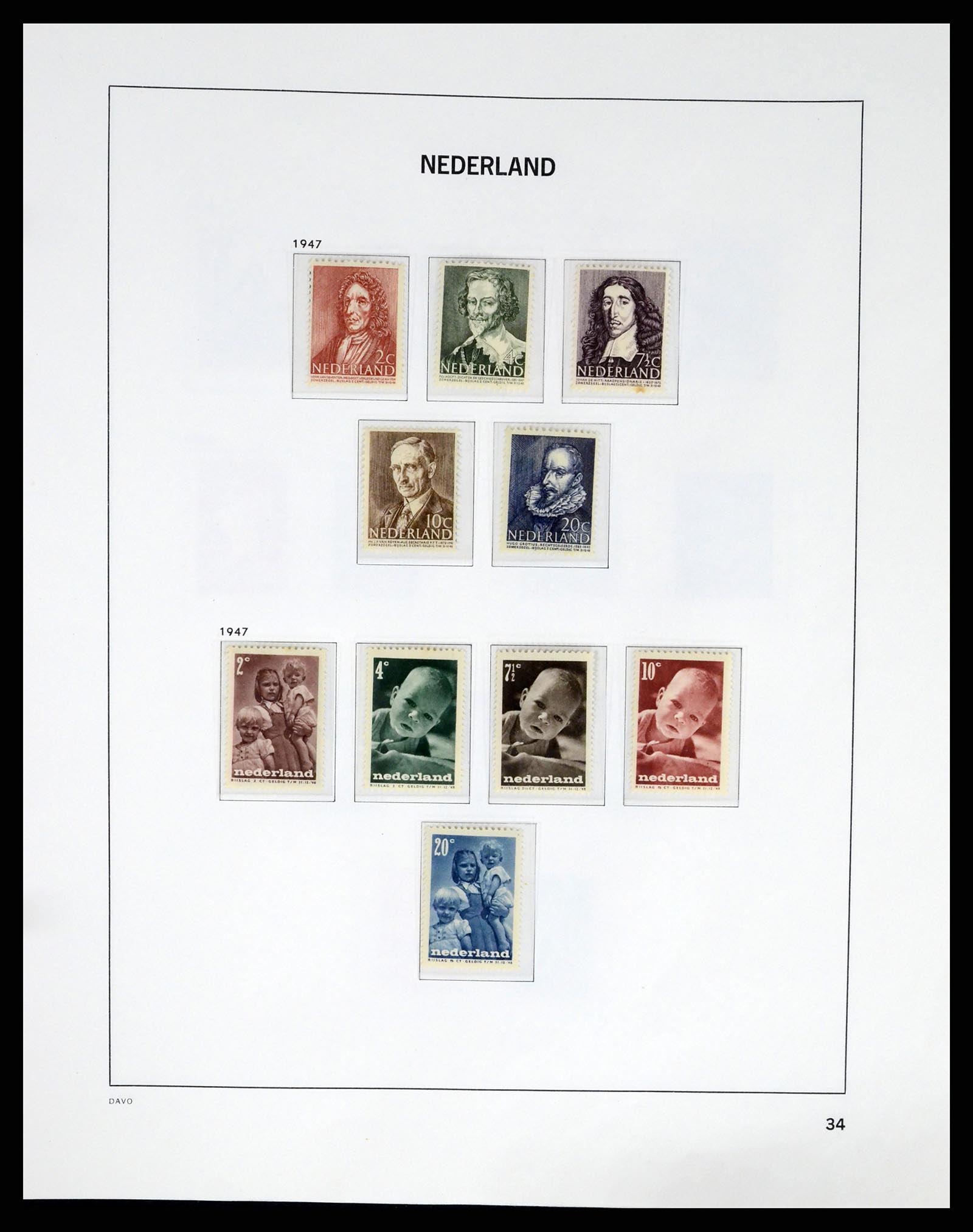 37294 033 - Postzegelverzameling 37294 Nederland 1852-2001.