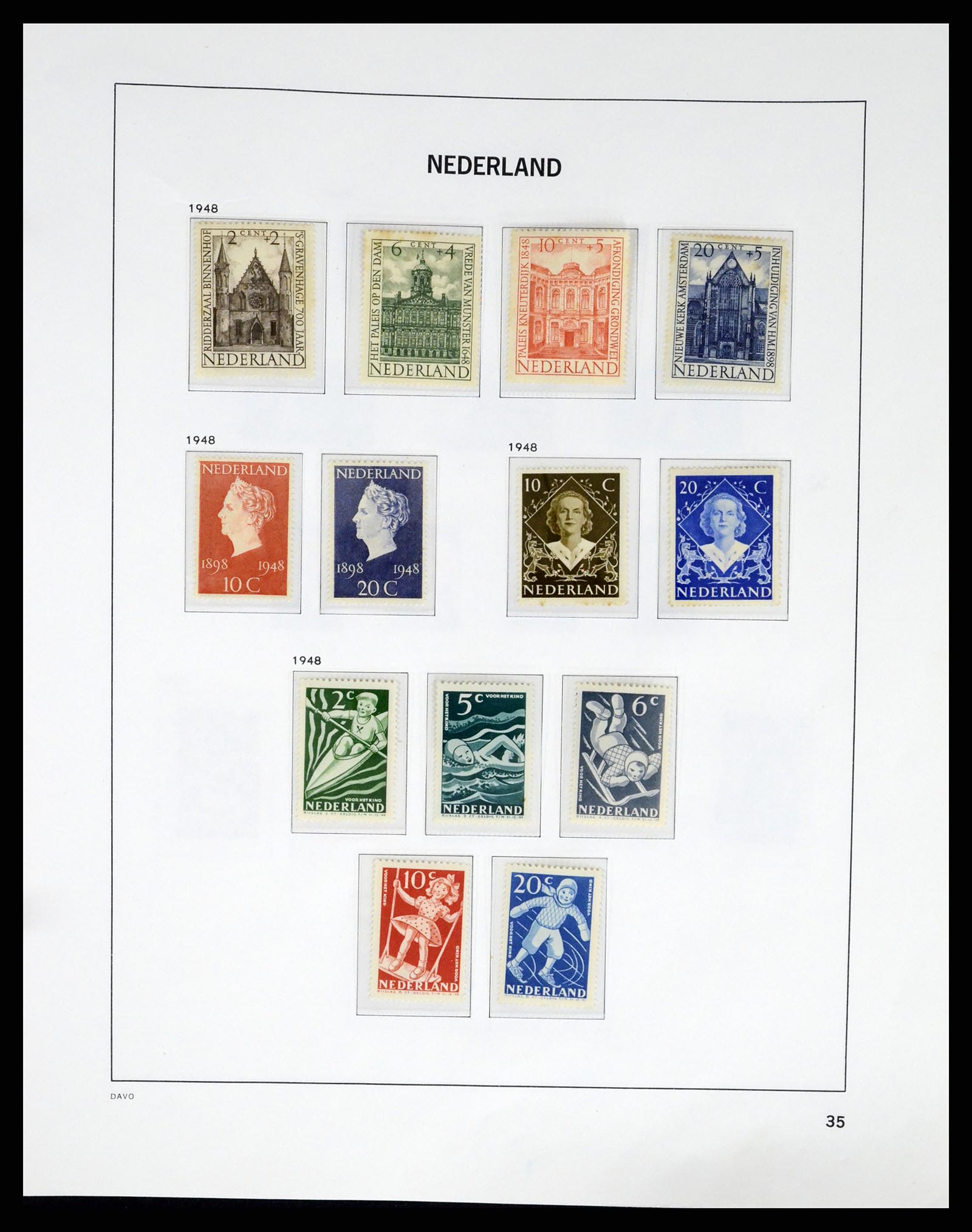 37294 034 - Postzegelverzameling 37294 Nederland 1852-2001.