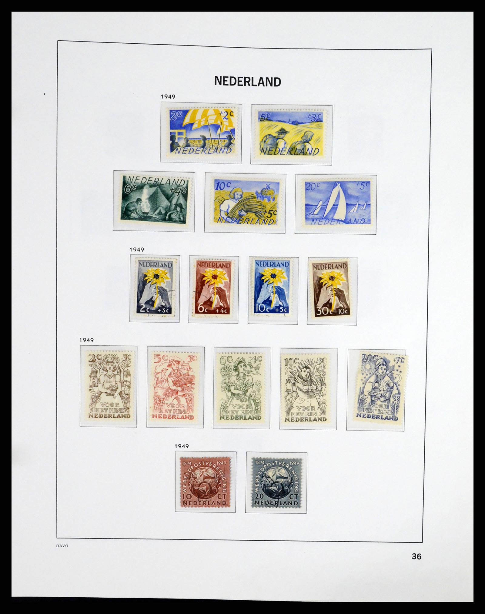 37294 035 - Postzegelverzameling 37294 Nederland 1852-2001.