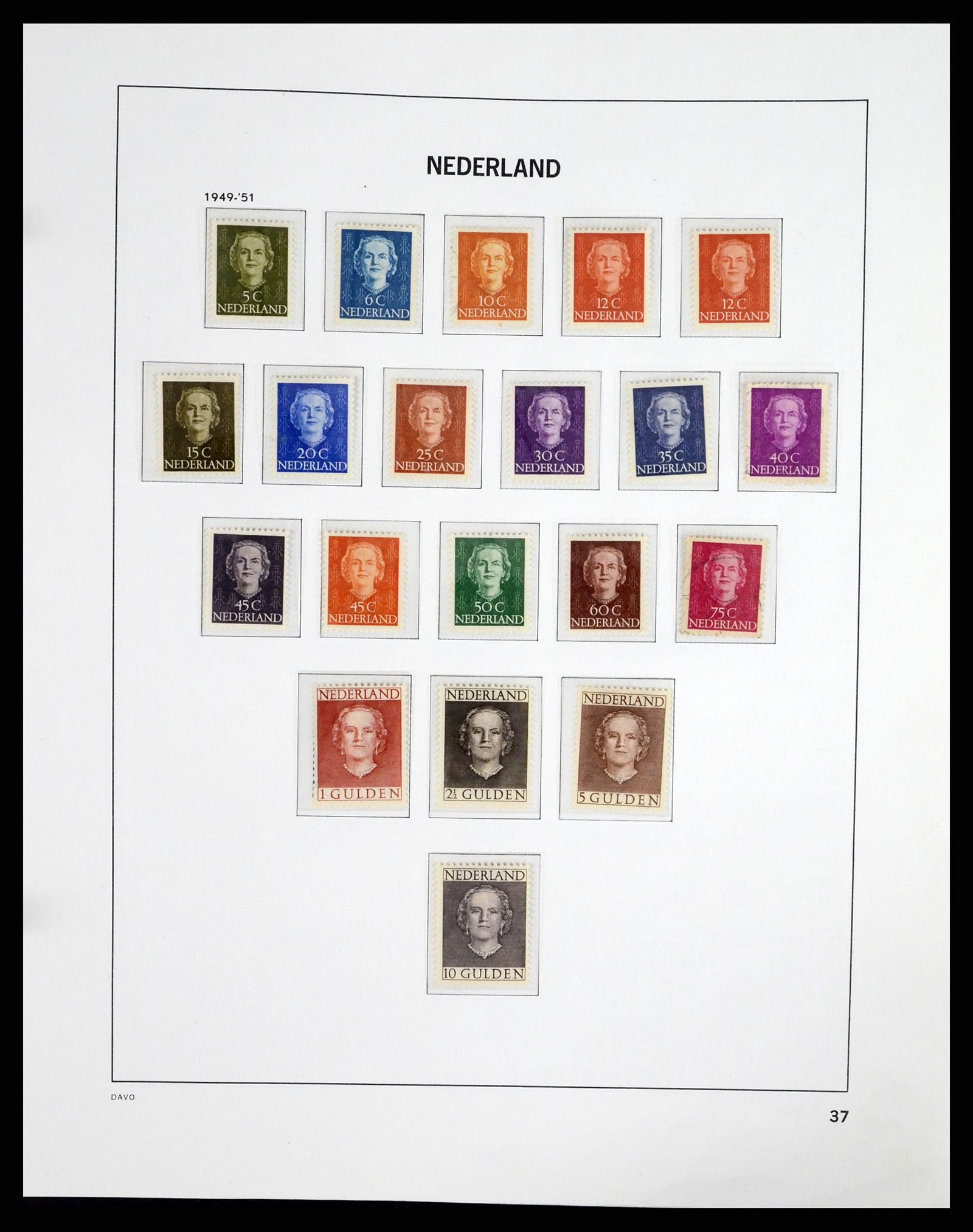 37294 036 - Postzegelverzameling 37294 Nederland 1852-2001.