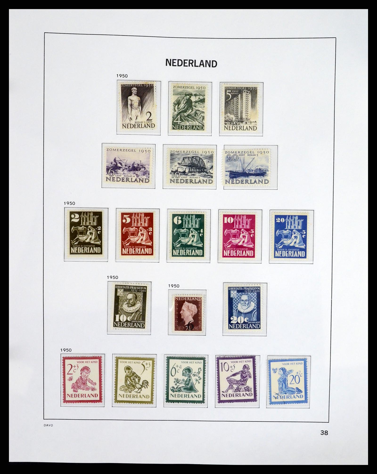 37294 037 - Postzegelverzameling 37294 Nederland 1852-2001.