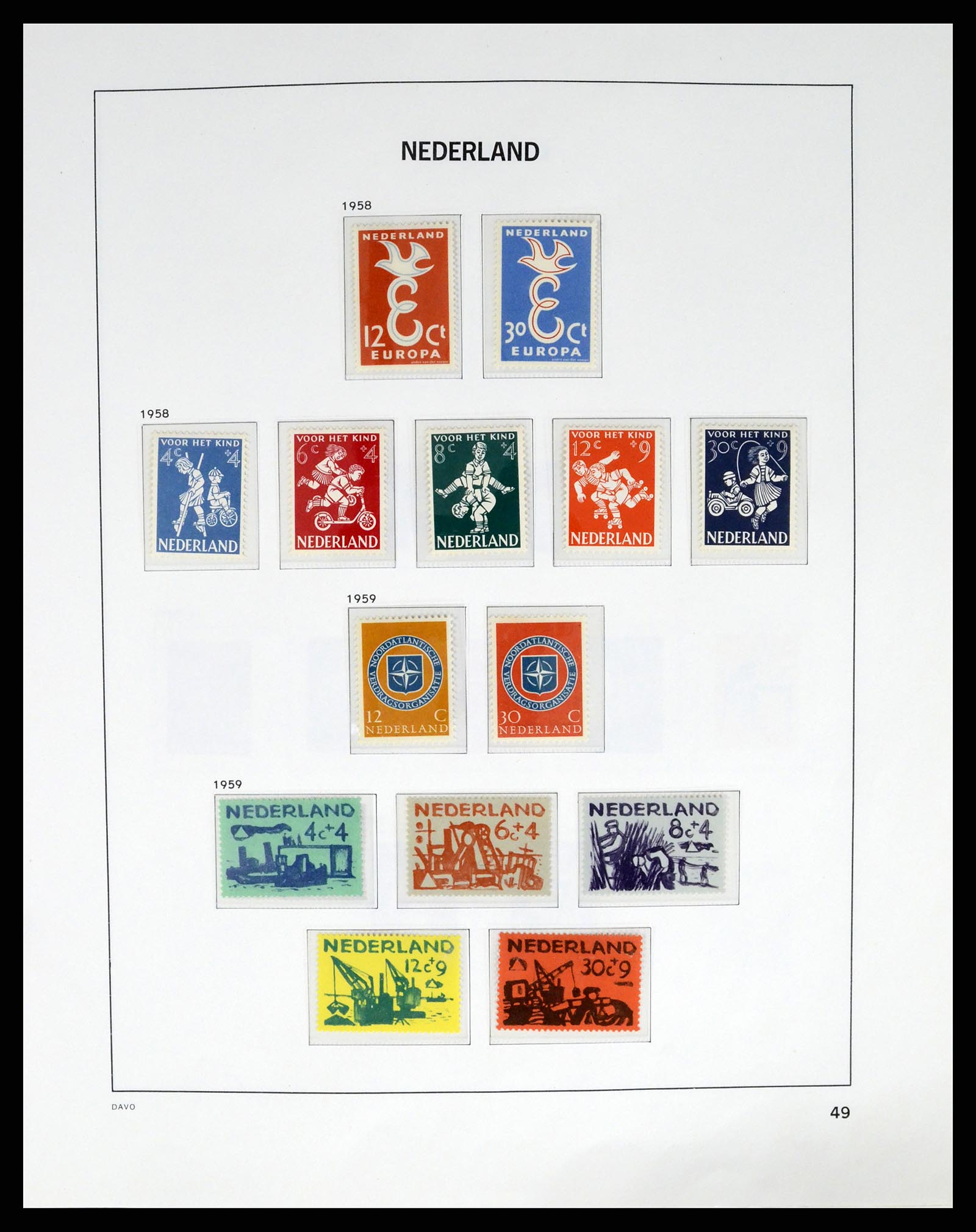 37294 048 - Postzegelverzameling 37294 Nederland 1852-2001.