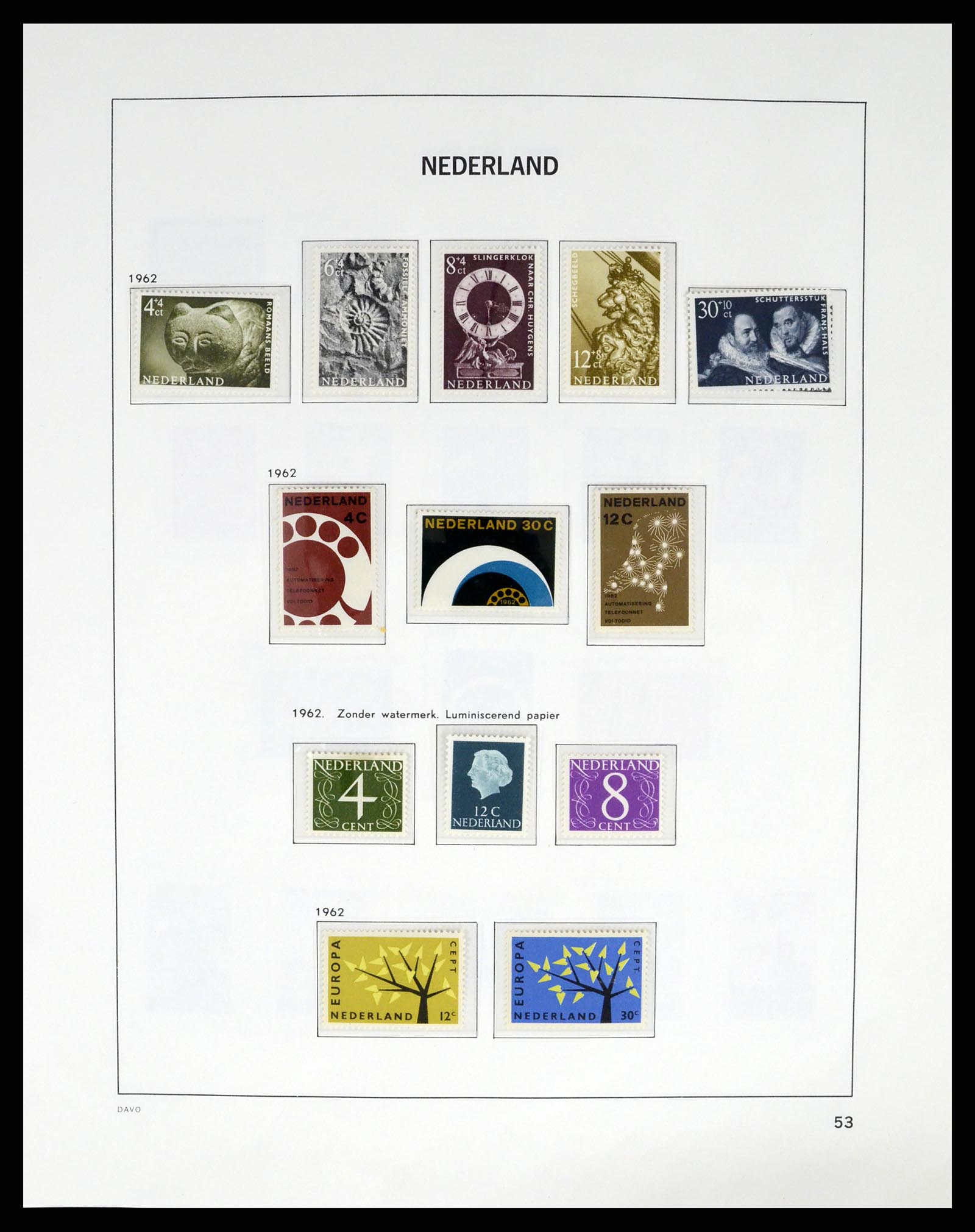 37294 052 - Postzegelverzameling 37294 Nederland 1852-2001.