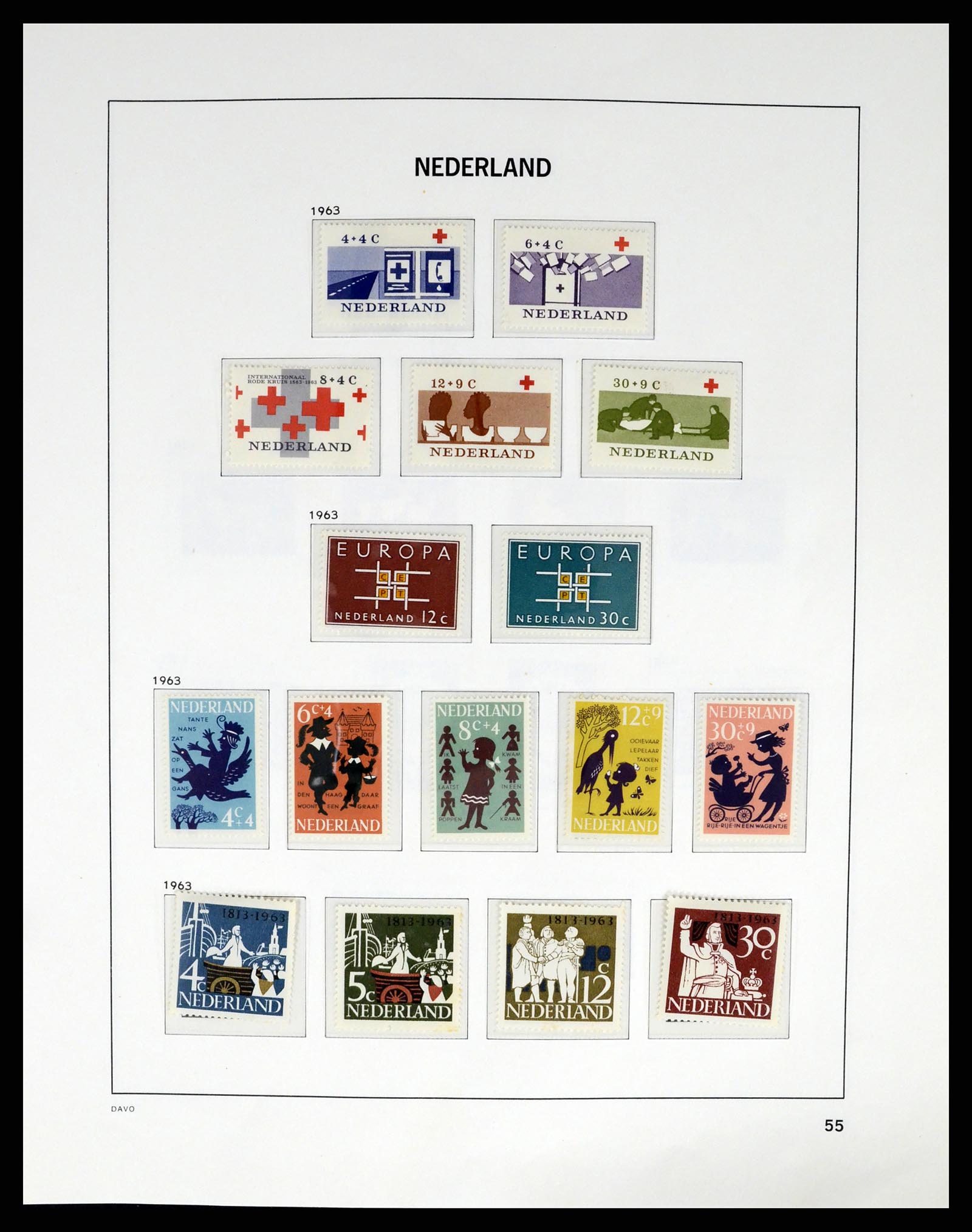 37294 054 - Postzegelverzameling 37294 Nederland 1852-2001.