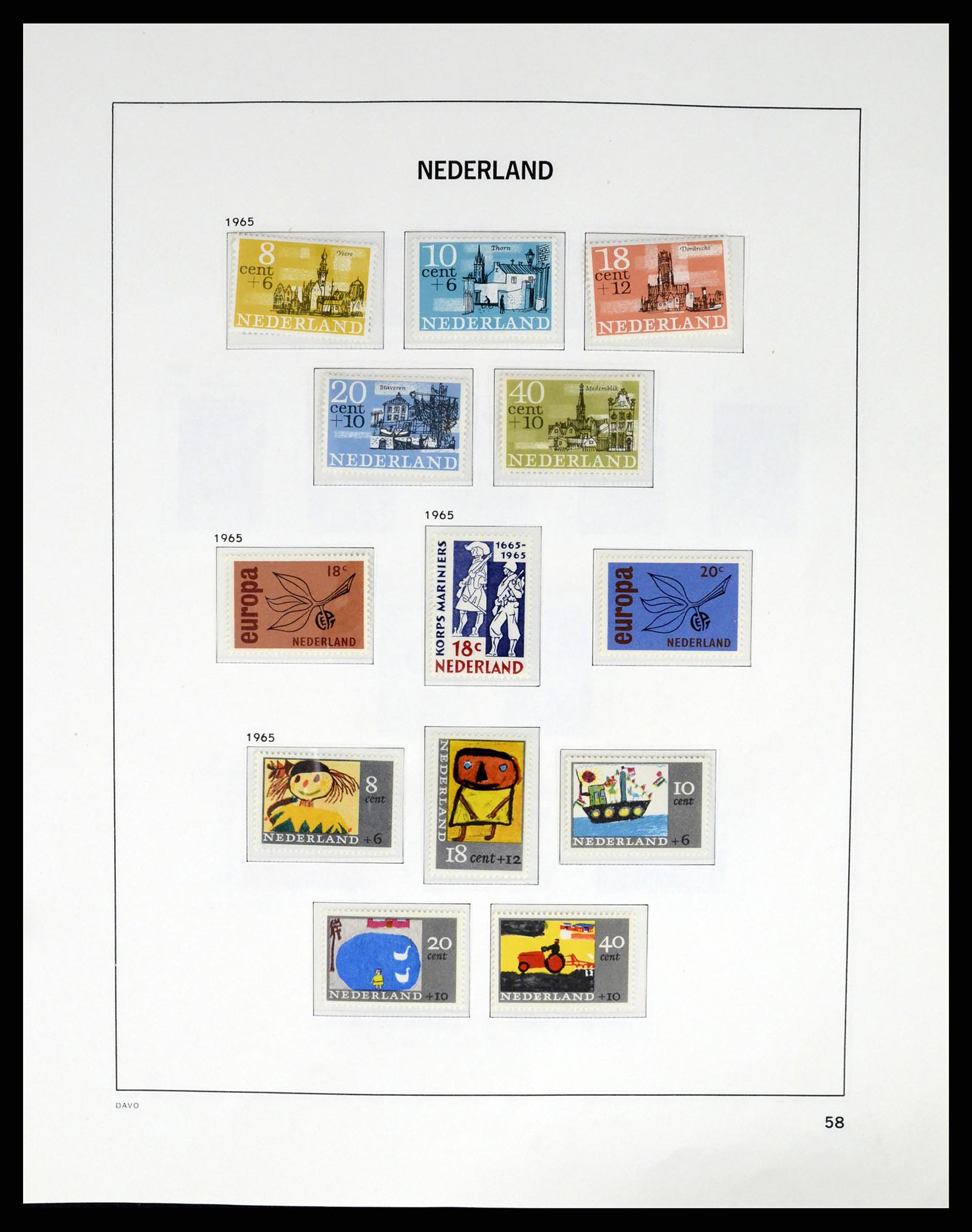 37294 057 - Postzegelverzameling 37294 Nederland 1852-2001.