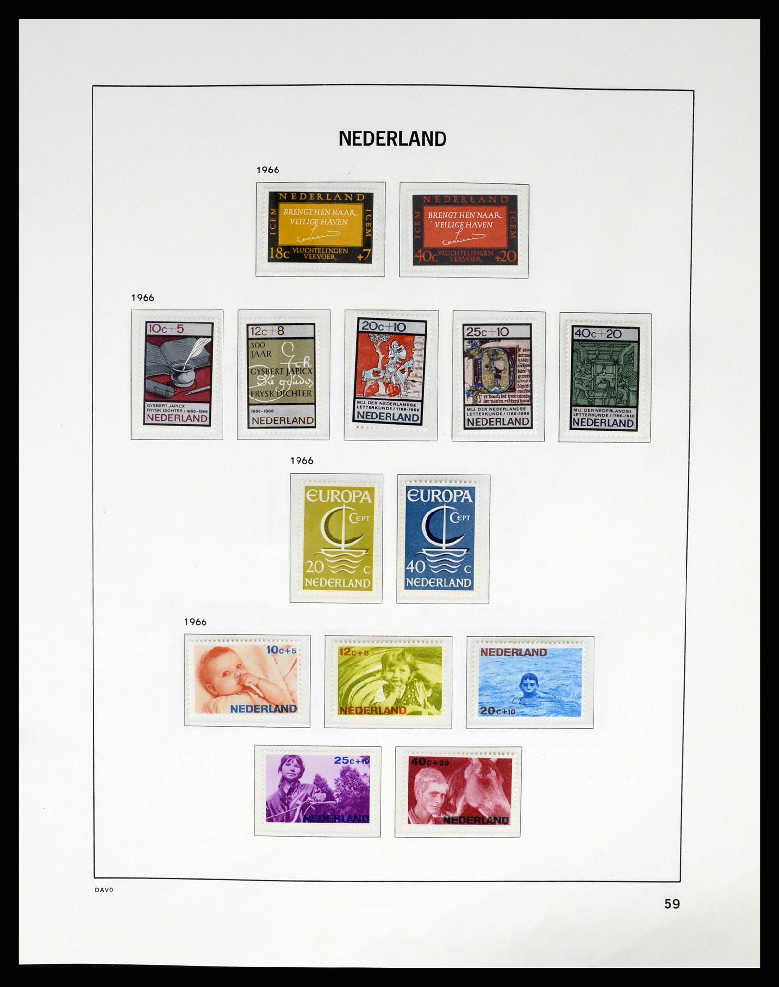 37294 058 - Postzegelverzameling 37294 Nederland 1852-2001.