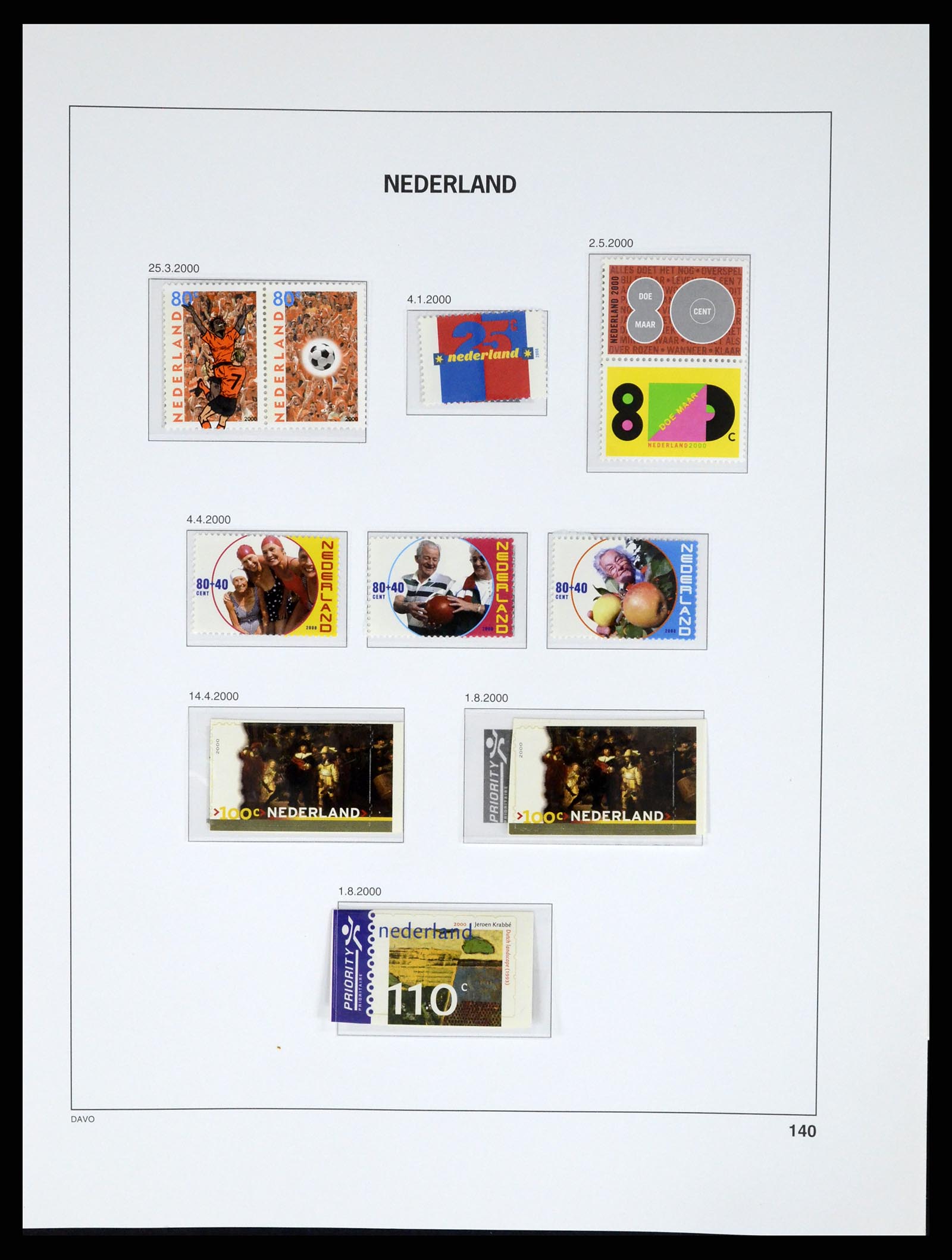 37294 249 - Postzegelverzameling 37294 Nederland 1852-2001.