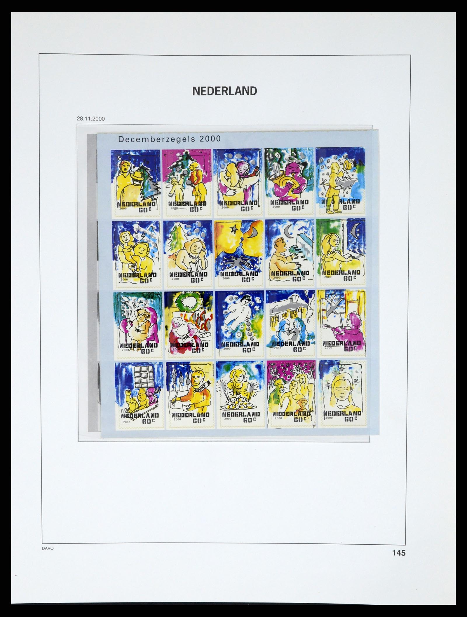 37294 255 - Postzegelverzameling 37294 Nederland 1852-2001.