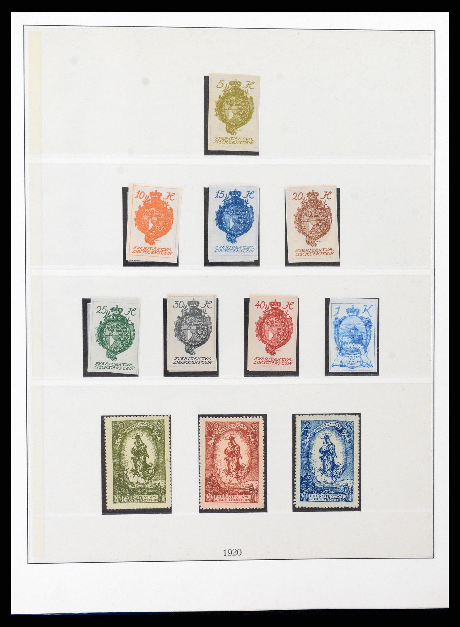 37295 003 - Postzegelverzameling 37295 Liechtenstein 1912-2009.