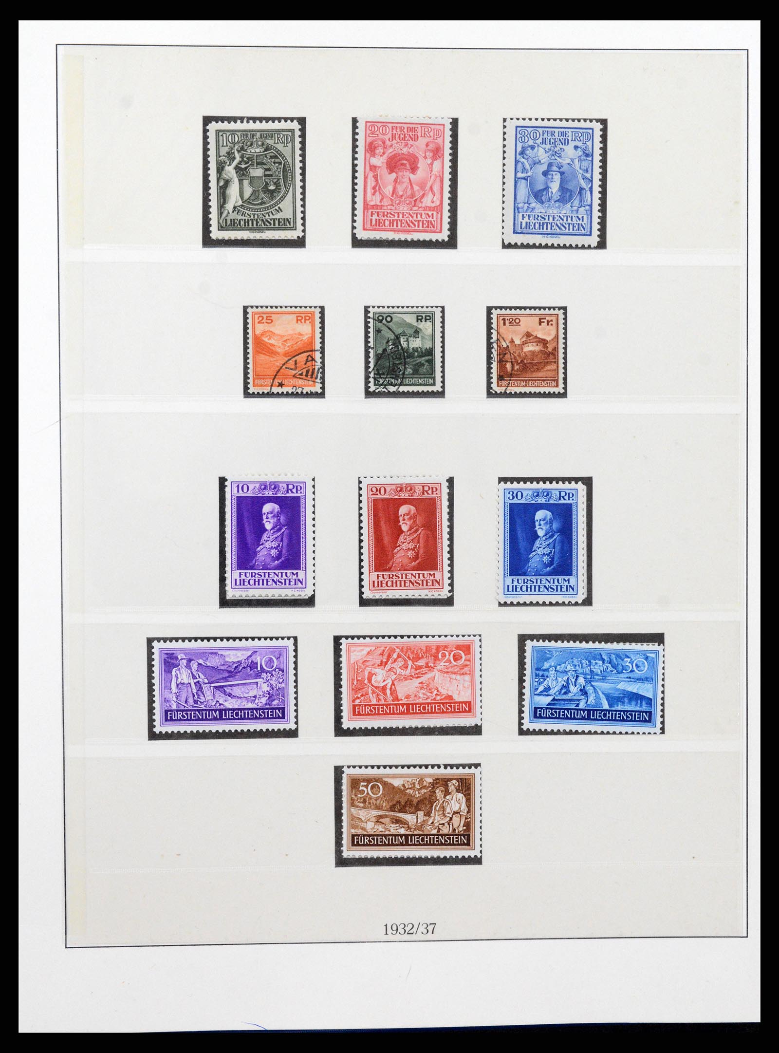 37295 010 - Postzegelverzameling 37295 Liechtenstein 1912-2009.