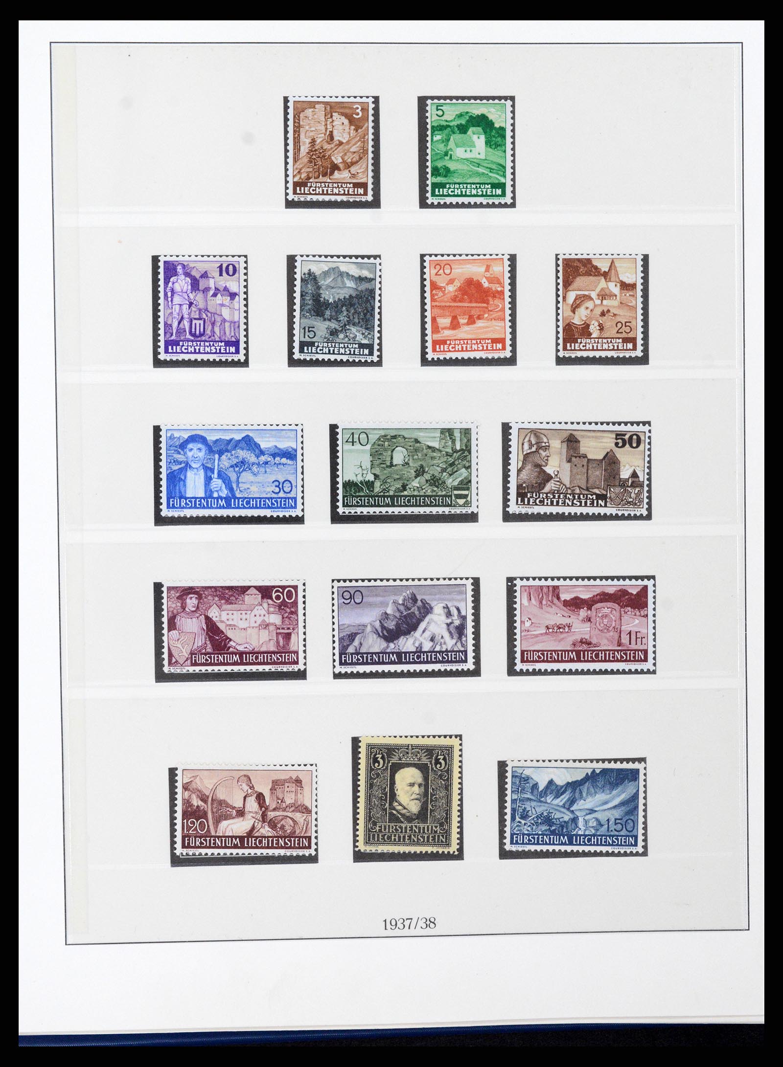 37295 013 - Postzegelverzameling 37295 Liechtenstein 1912-2009.