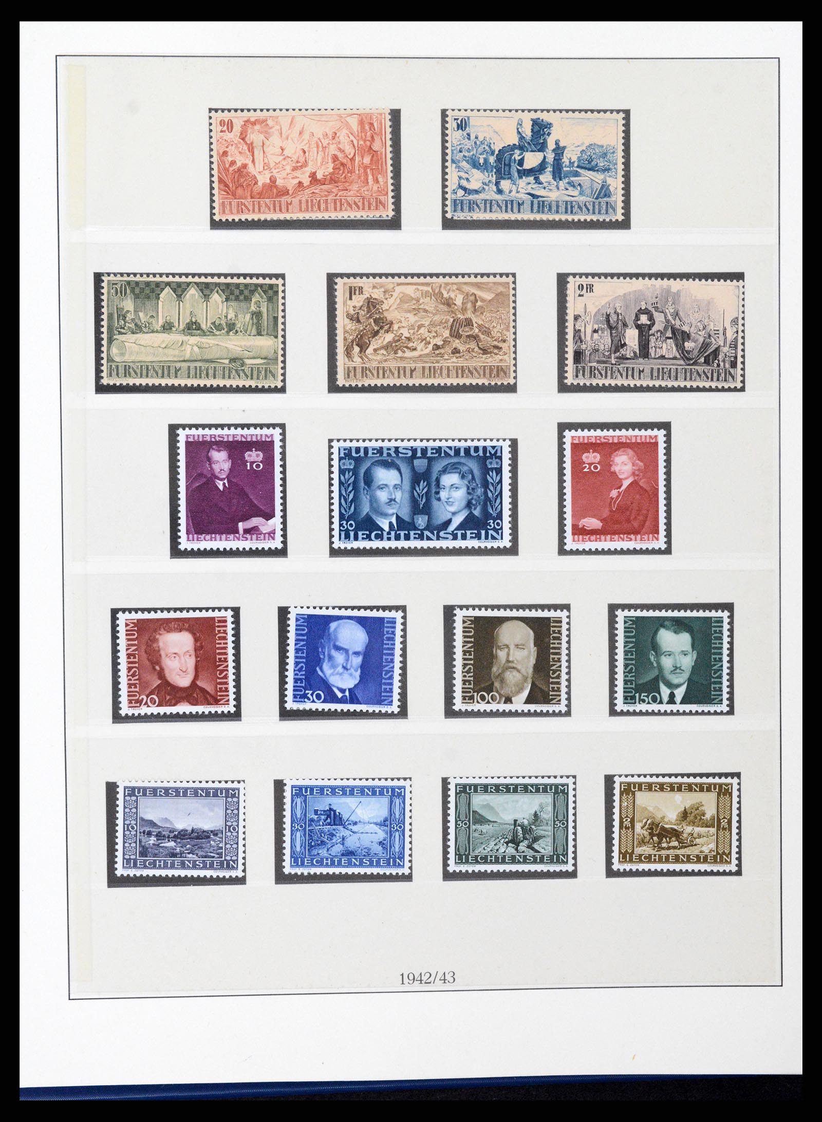 37295 017 - Postzegelverzameling 37295 Liechtenstein 1912-2009.