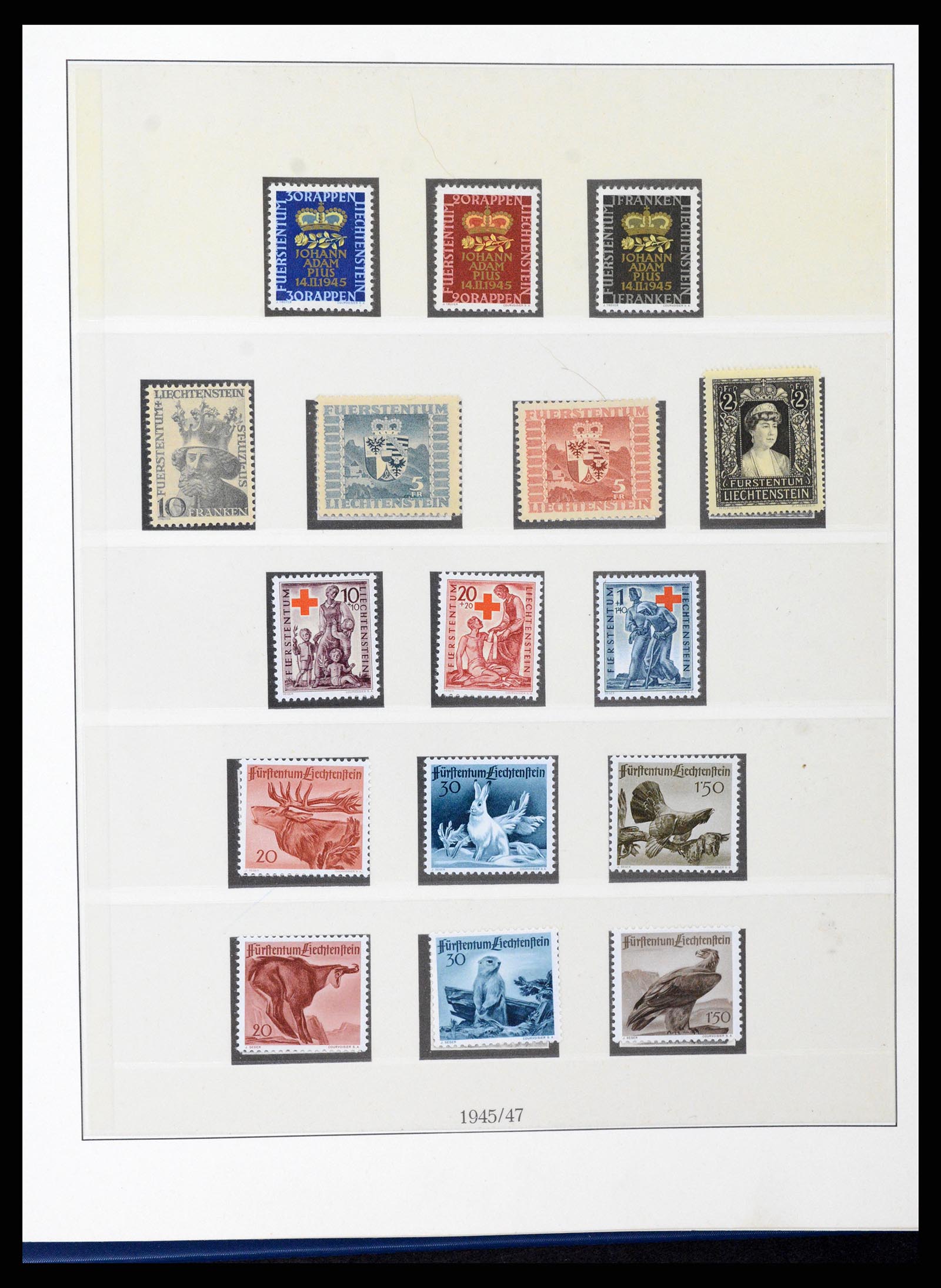 37295 019 - Postzegelverzameling 37295 Liechtenstein 1912-2009.