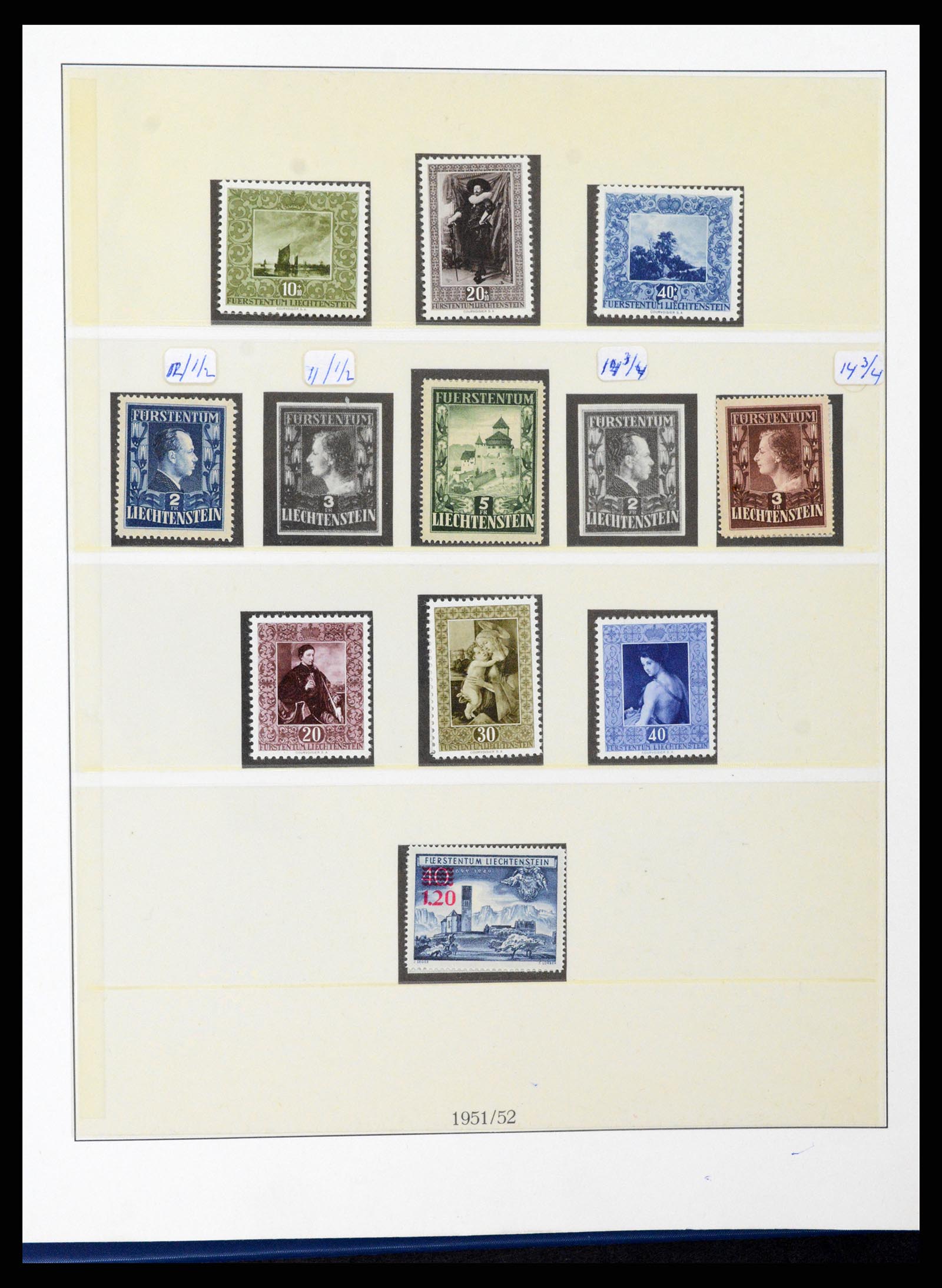 37295 023 - Postzegelverzameling 37295 Liechtenstein 1912-2009.